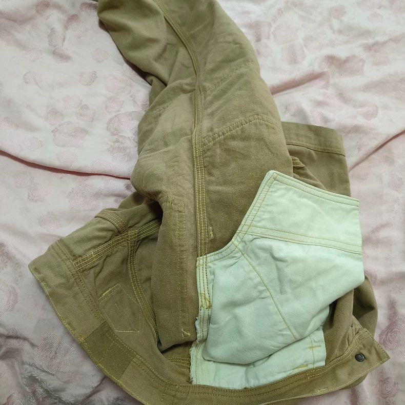Freewheelers Beige Canvas Cargo Pants with Modification Size US 38 / EU 54 - 6 Thumbnail