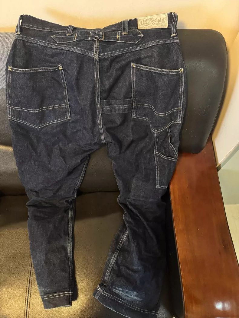 Freewheelers Freewheelers Denim Pants with Patchwork Details Size US 32 / EU 48 - 2 Thumbnail