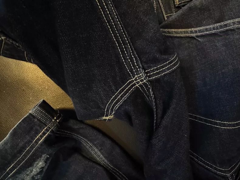 Freewheelers Freewheelers Denim Pants with Patchwork Details Size US 32 / EU 48 - 5 Thumbnail