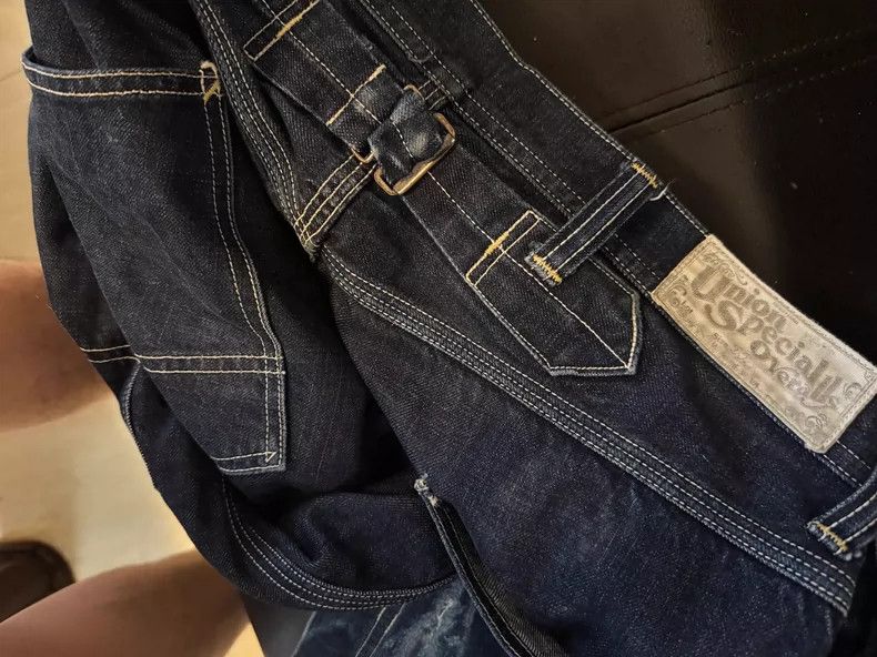 Freewheelers Freewheelers Denim Pants with Patchwork Details Size US 32 / EU 48 - 6 Thumbnail