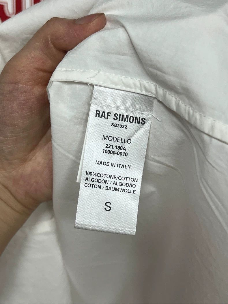 Raf Simons Raf Simons White Red Hooded Sweatshirt Size US S / EU 44-46 / 1 - 4 Thumbnail