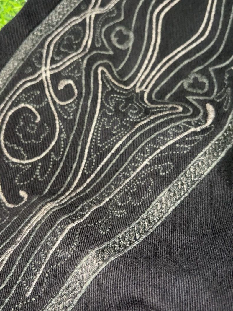 Dries Van Noten Dries Van Noten Embroidered Black Shorts Size US 38 / EU 54 - 5 Thumbnail
