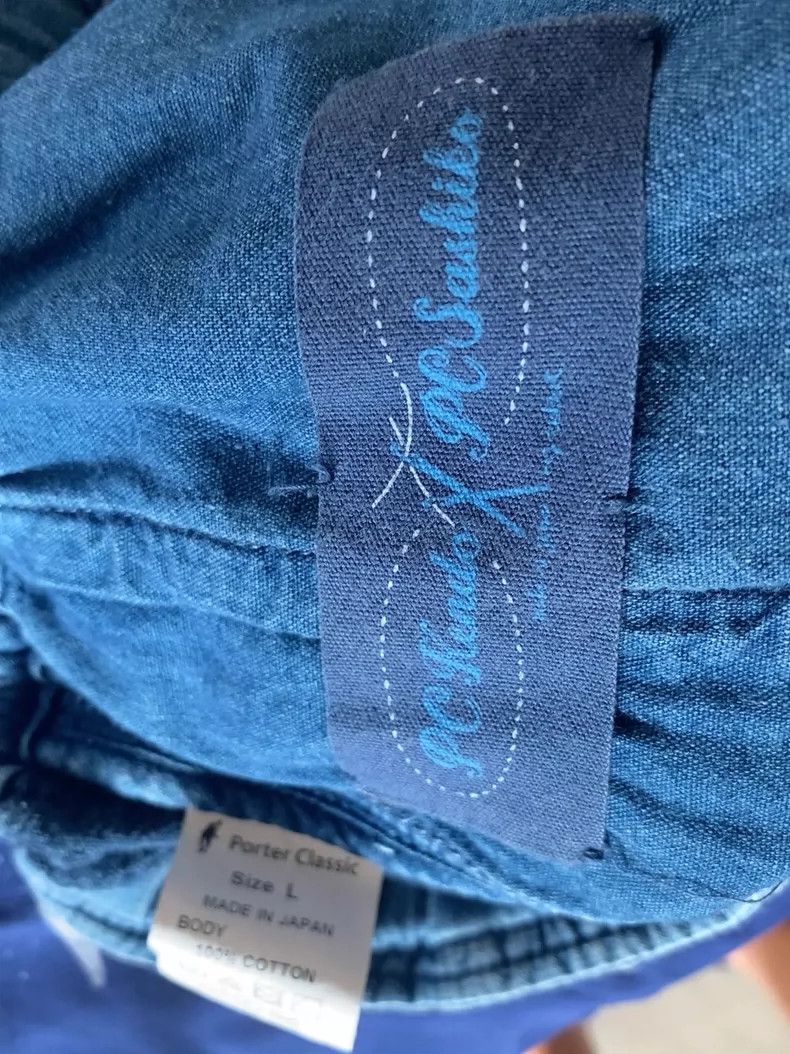 Kapital Porter Classic Sashiko Blue Shorts Size US 34 / EU 50 - 2 Thumbnail