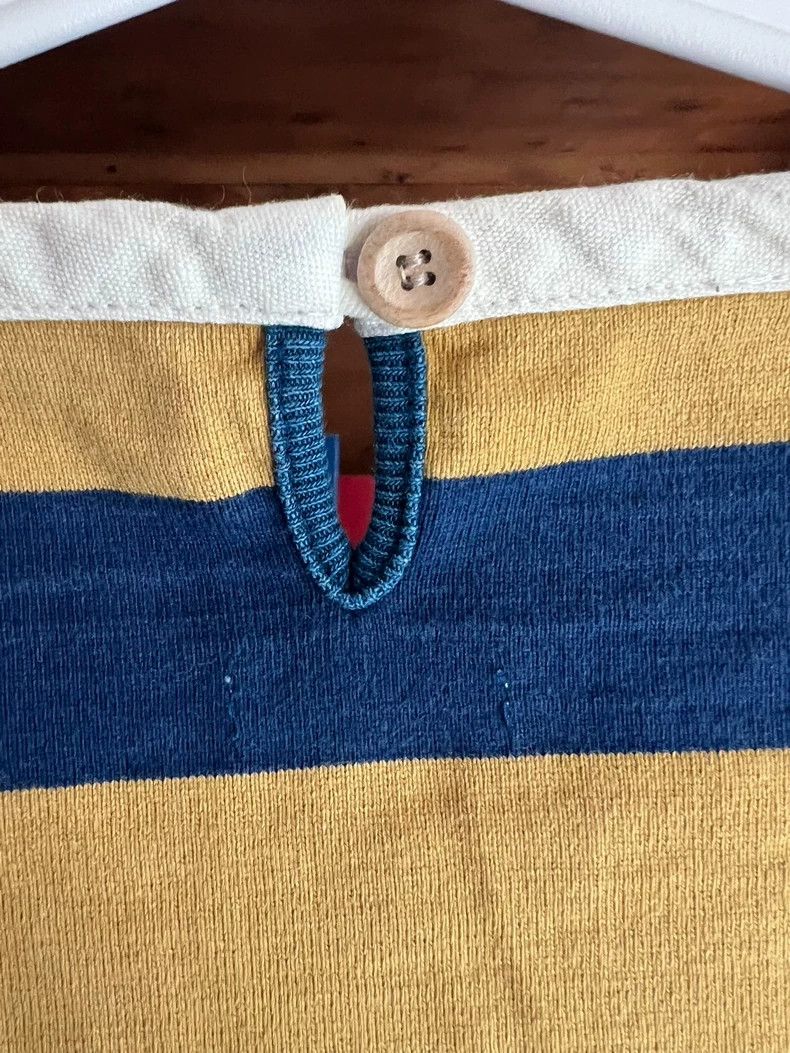 Visvim Blue and Yellow Striped Short Sleeve T-Shirt Size US M / EU 48-50 / 2 - 9 Thumbnail