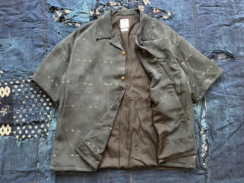 Visvim Visvim Wallis Short Sleeve Shirt in Black Size US S / EU 44-46 / 1 - 3 Thumbnail