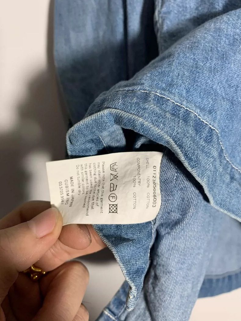Visvim Visvim Denim Shirt with Unique Design Size US XS / EU 42 / 0 - 7 Thumbnail