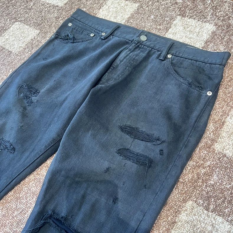 Visvim VISVIM Black Casual Pants with Distressed Design Size US 36 / EU 52 - 2 Thumbnail