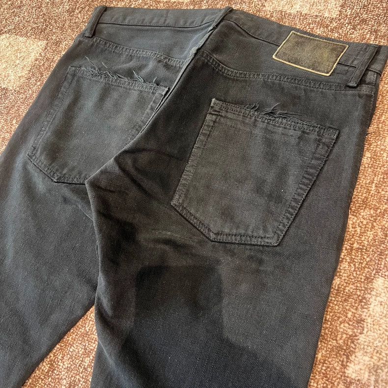 Visvim VISVIM Black Casual Pants with Distressed Design Size US 36 / EU 52 - 6 Thumbnail