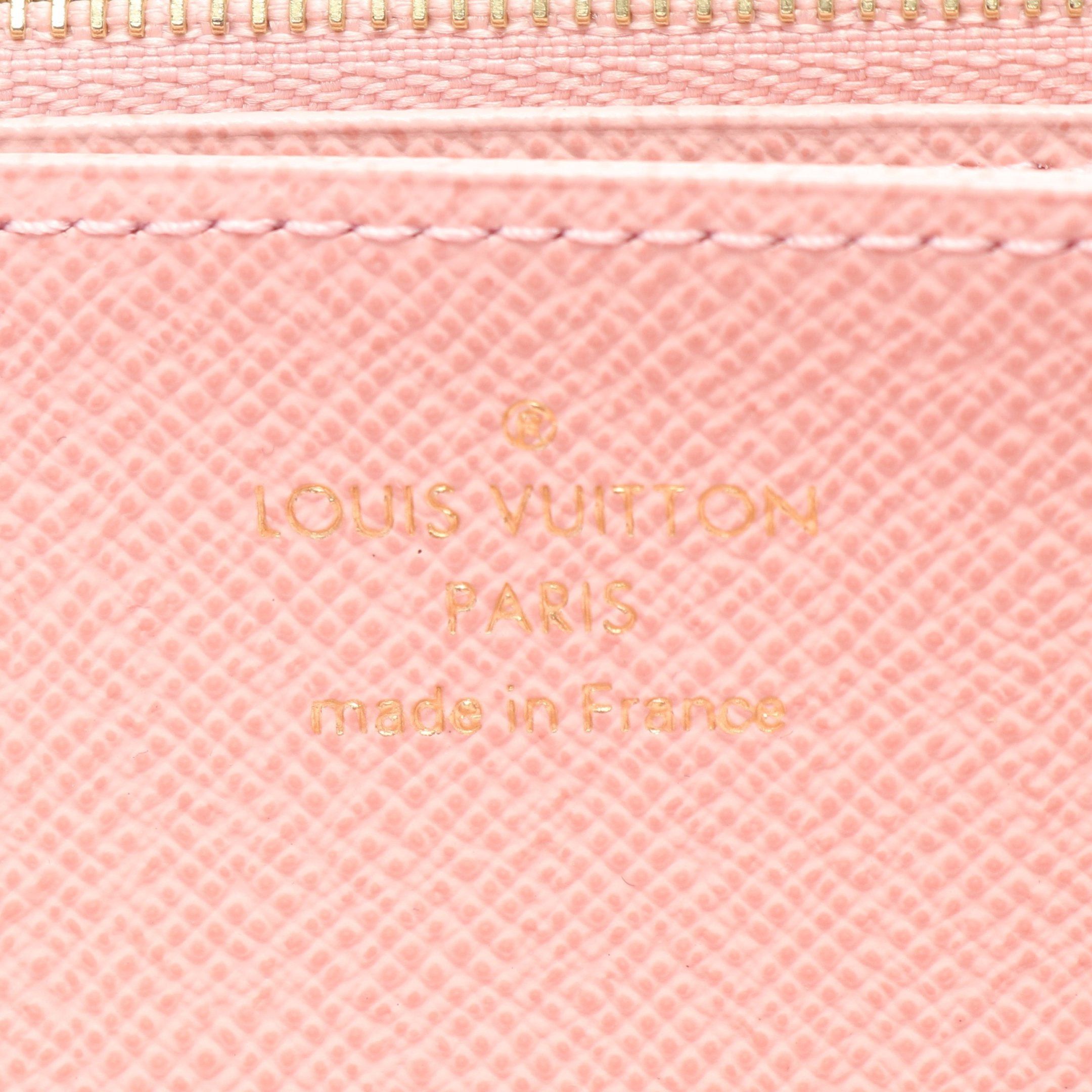 Louis Vuitton Louis Vuitton Zippy Wallet Monogram Rose Ballerine Round Zipper Long Leather Brown Pink Size ONE SIZE - 4 Thumbnail