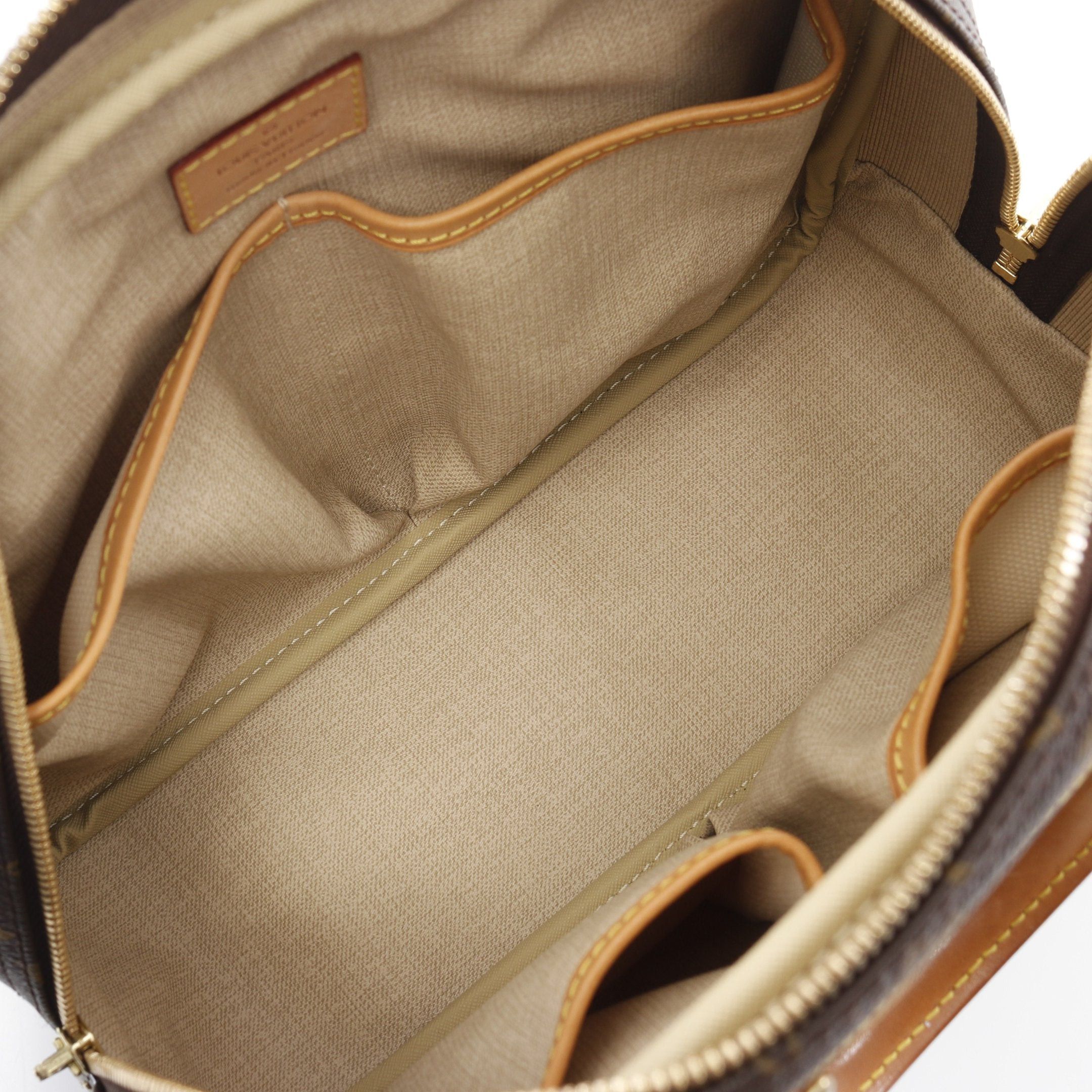 Louis Vuitton Louis Vuitton Trouville Monogram Handbag Leather Brown Size ONE SIZE - 3 Thumbnail