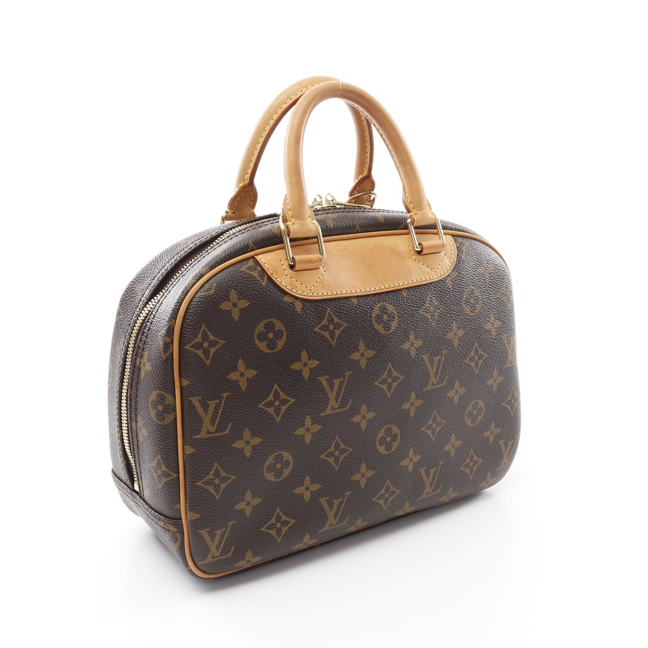 Louis Vuitton Louis Vuitton Trouville Monogram Handbag Leather Brown Size ONE SIZE - 2 Thumbnail