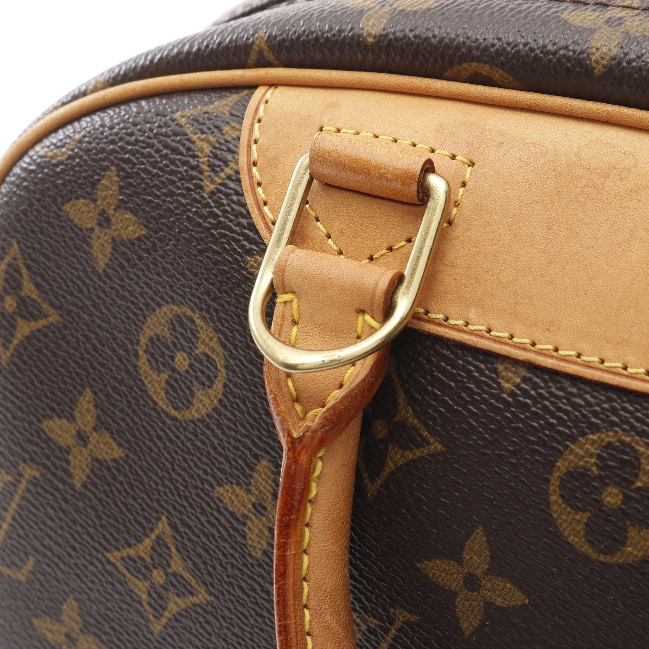 Louis Vuitton Louis Vuitton Trouville Monogram Handbag Leather Brown Size ONE SIZE - 8 Thumbnail