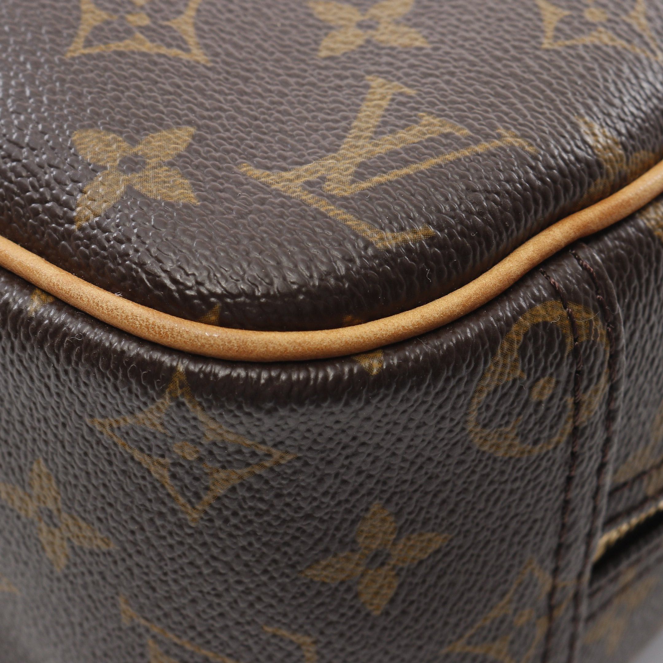 Louis Vuitton Louis Vuitton Trouville Monogram Handbag Leather Brown Size ONE SIZE - 6 Thumbnail