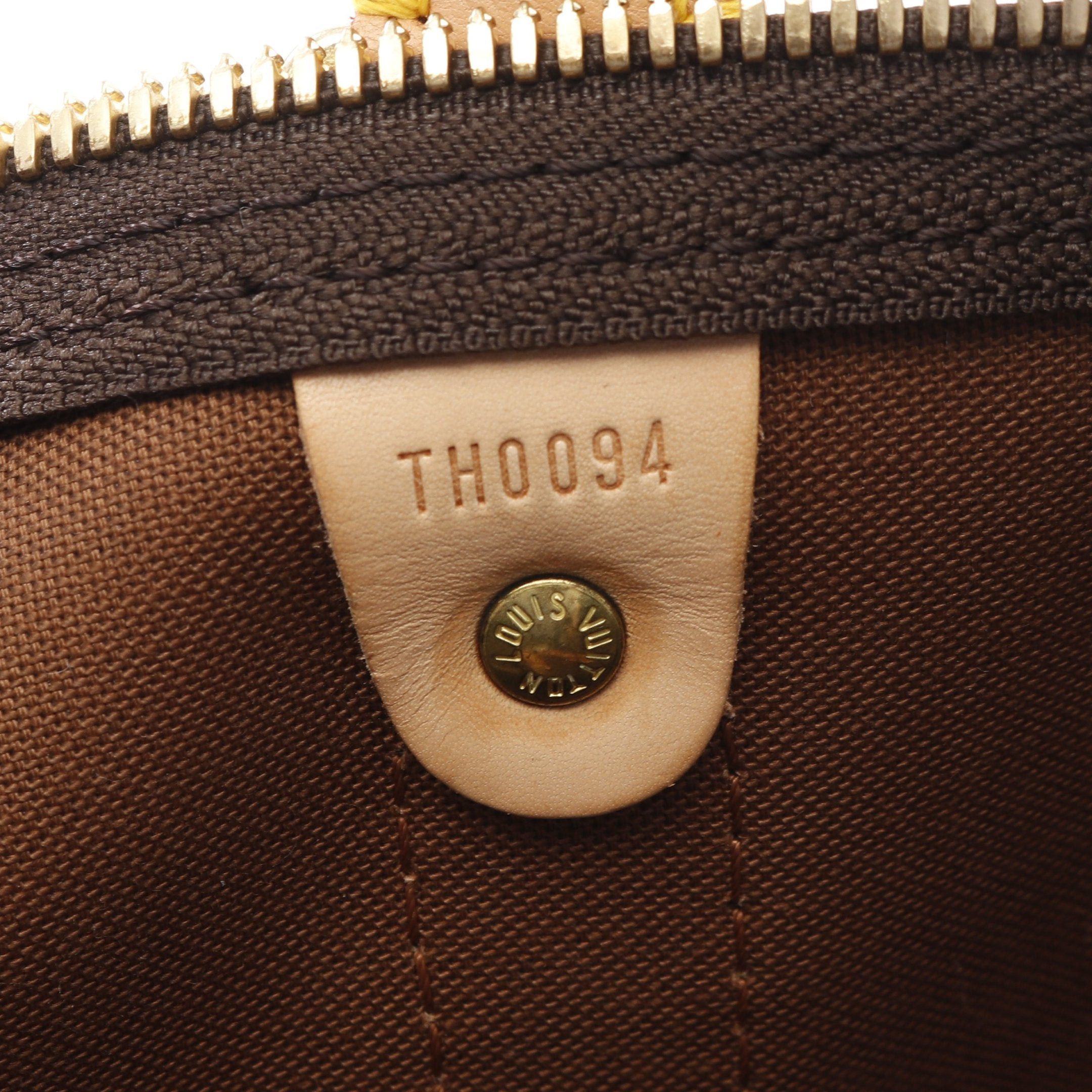 Louis Vuitton Louis Vuitton Keepall 45 Monogram Boston Bag Leather Brown Size ONE SIZE - 5 Thumbnail