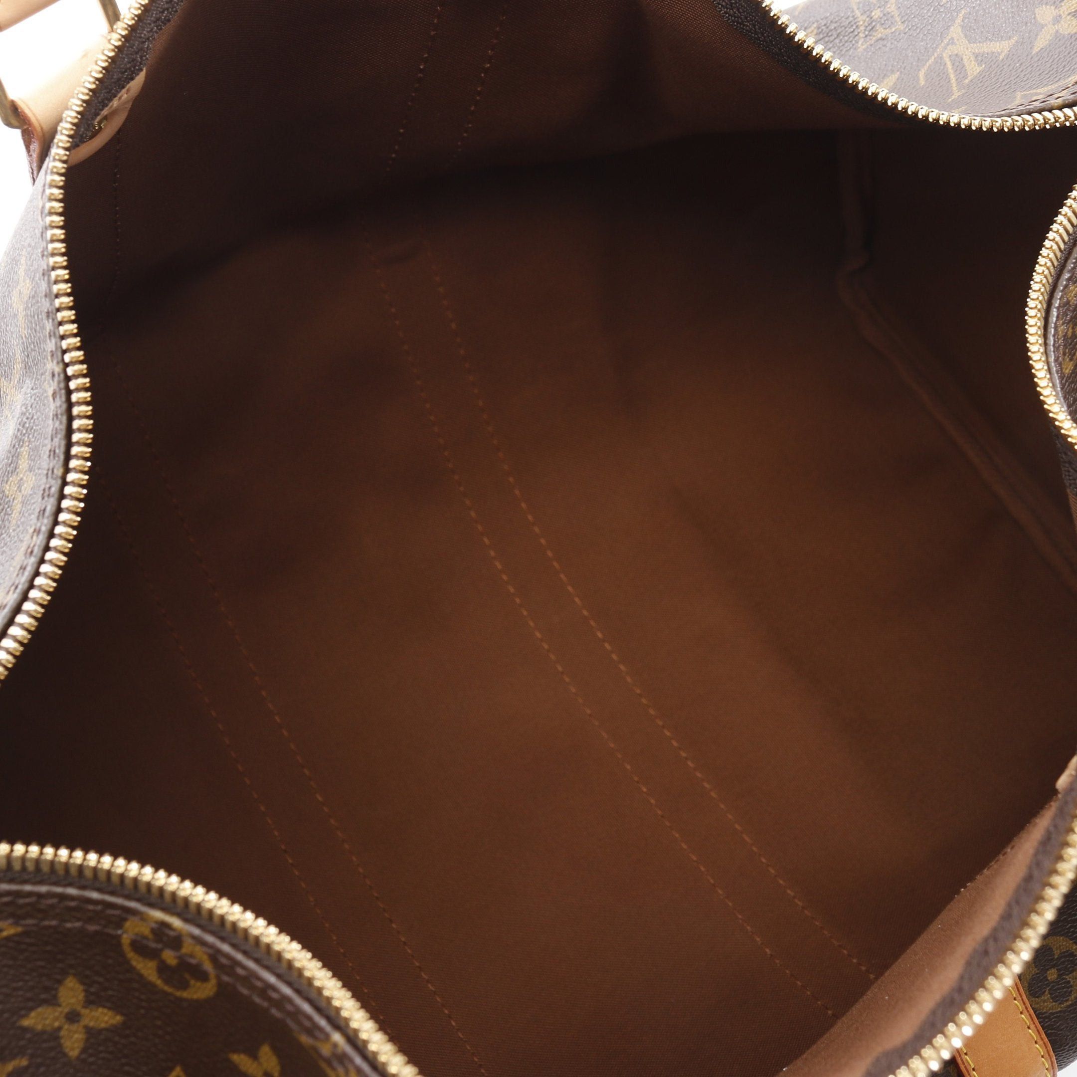 Louis Vuitton Louis Vuitton Keepall 45 Monogram Boston Bag Leather Brown Size ONE SIZE - 3 Thumbnail