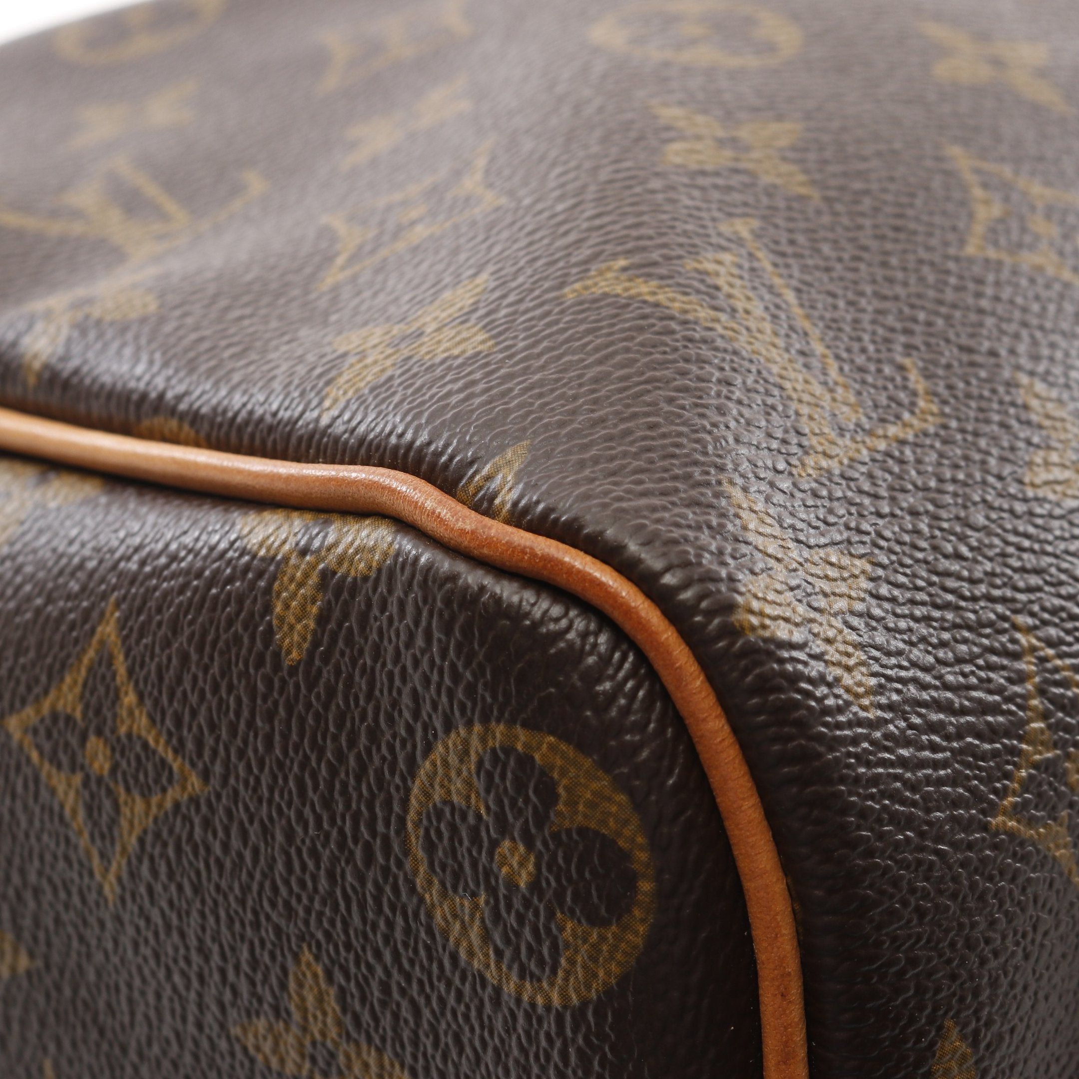 Louis Vuitton Louis Vuitton Keepall 45 Monogram Boston Bag Leather Brown Size ONE SIZE - 6 Thumbnail