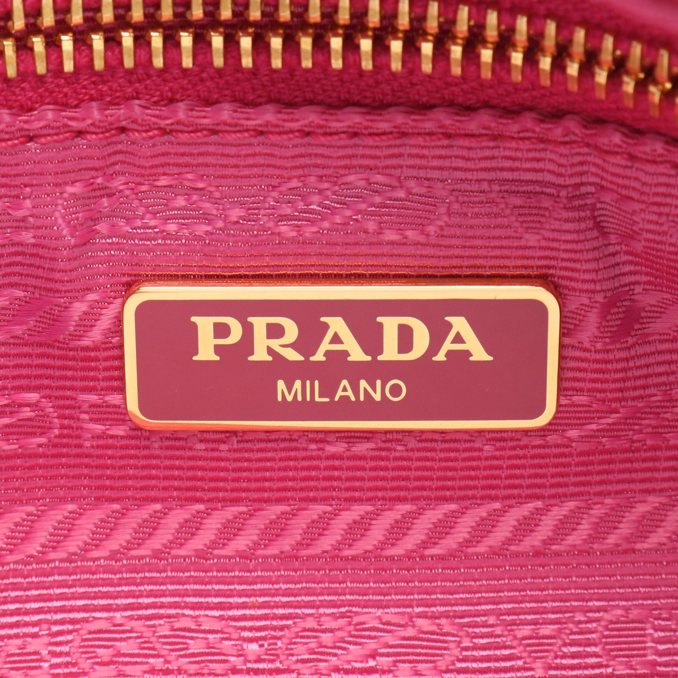 Prada Prada Canapa Pouch Canvas Pink Purple Size ONE SIZE - 4 Thumbnail