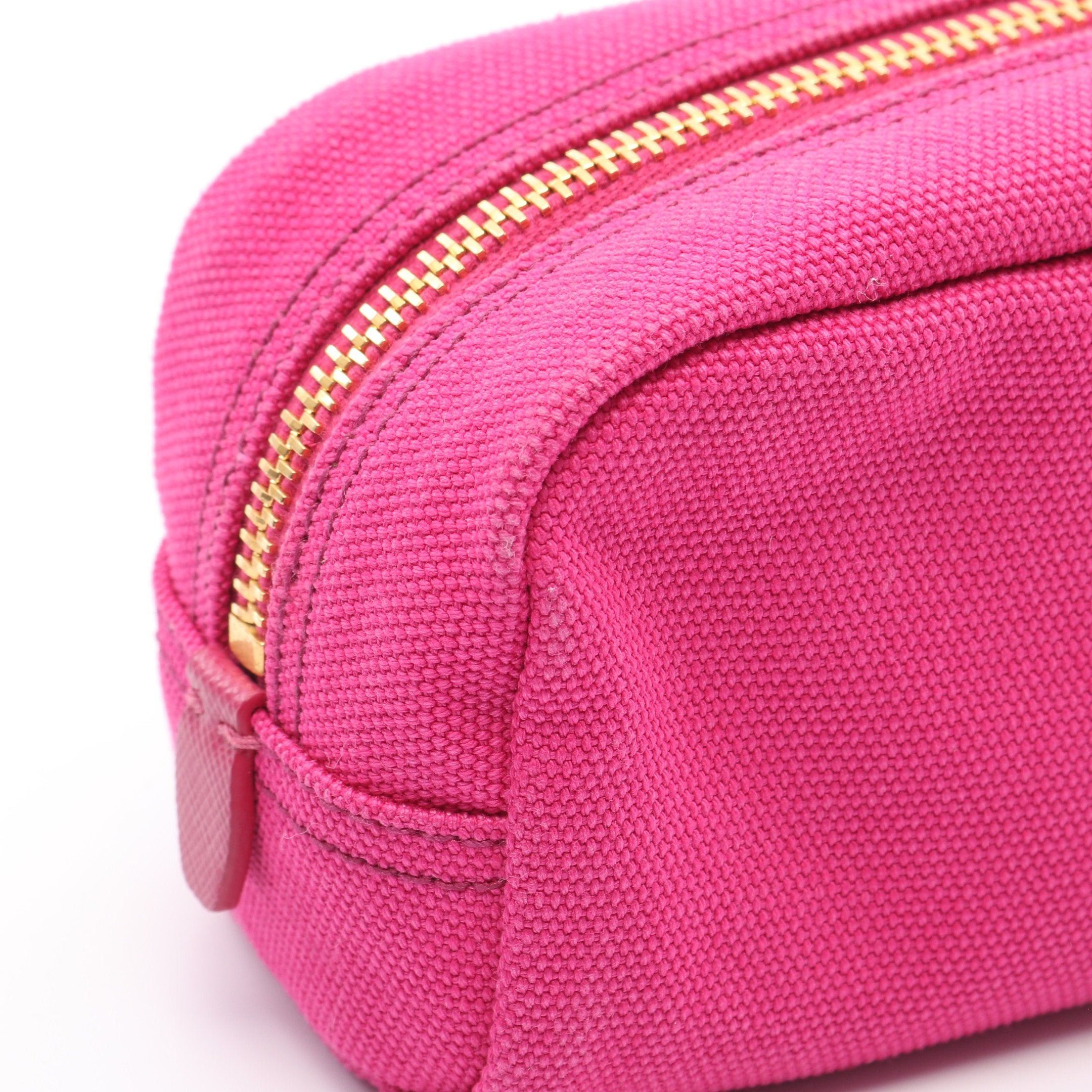 Prada Prada Canapa Pouch Canvas Pink Purple Size ONE SIZE - 5 Thumbnail