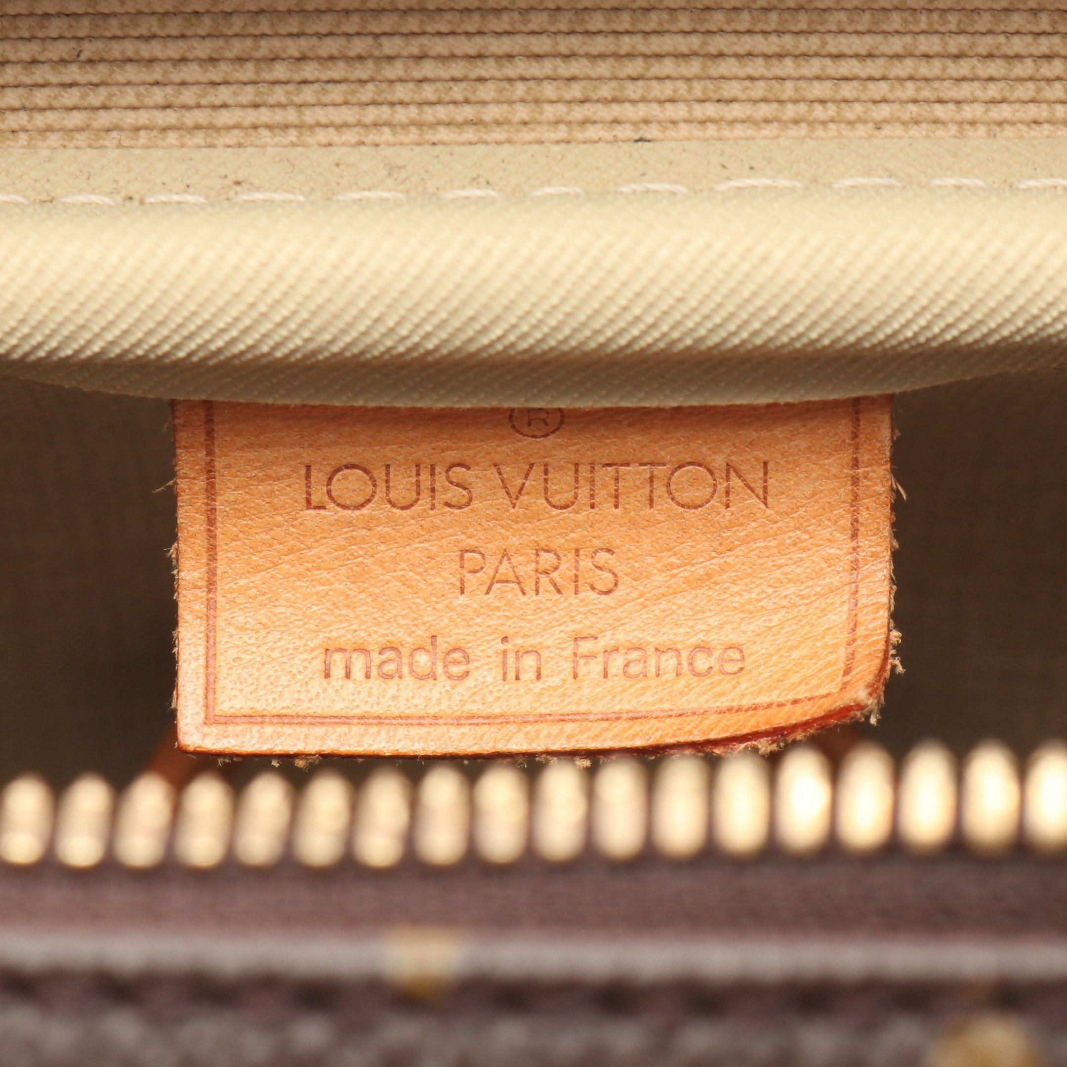 Louis Vuitton Louis Vuitton Deauville Bowling Vanity Monogram Handbag Leather Brown Size ONE SIZE - 4 Thumbnail
