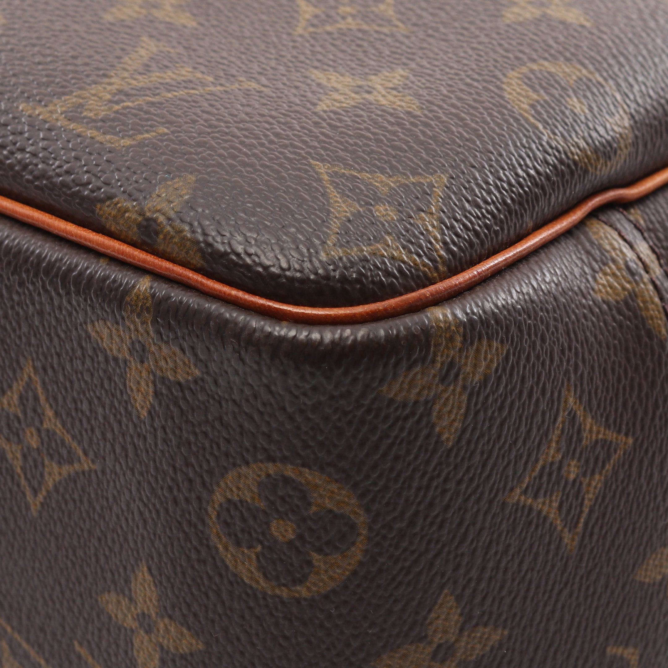 Louis Vuitton Louis Vuitton Deauville Bowling Vanity Monogram Handbag Leather Brown Size ONE SIZE - 7 Thumbnail