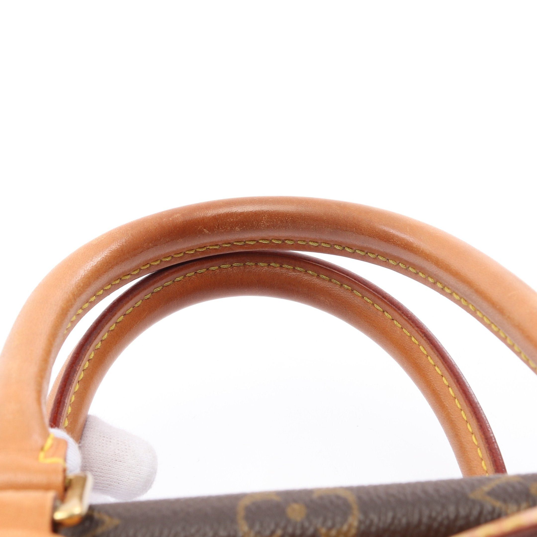 Louis Vuitton Louis Vuitton Deauville Bowling Vanity Monogram Handbag Leather Brown Size ONE SIZE - 10 Thumbnail