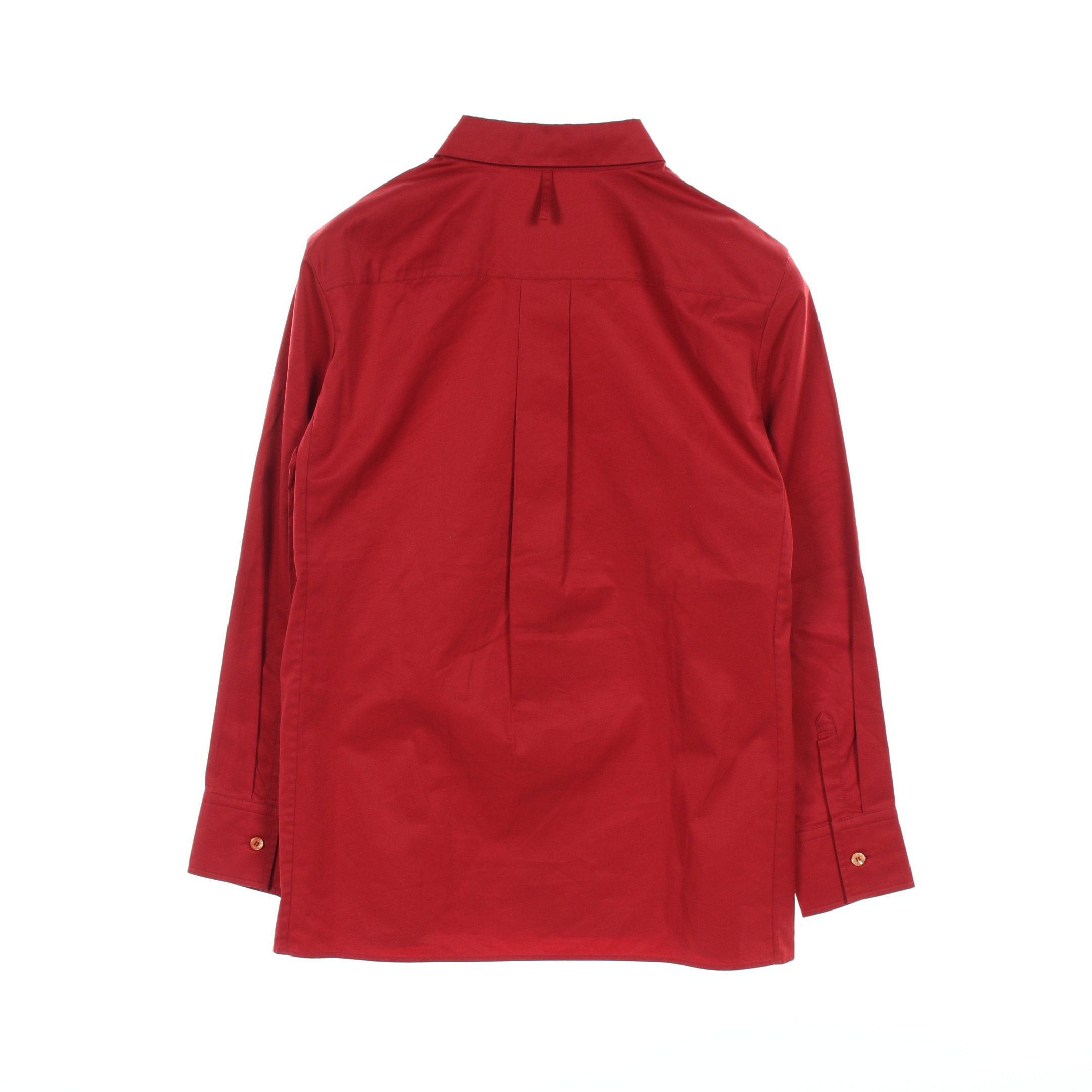 Hermes Hermes Caleche Embroidery Shirt Long Sleeve Cotton Red Size ONE SIZE - 2 Thumbnail