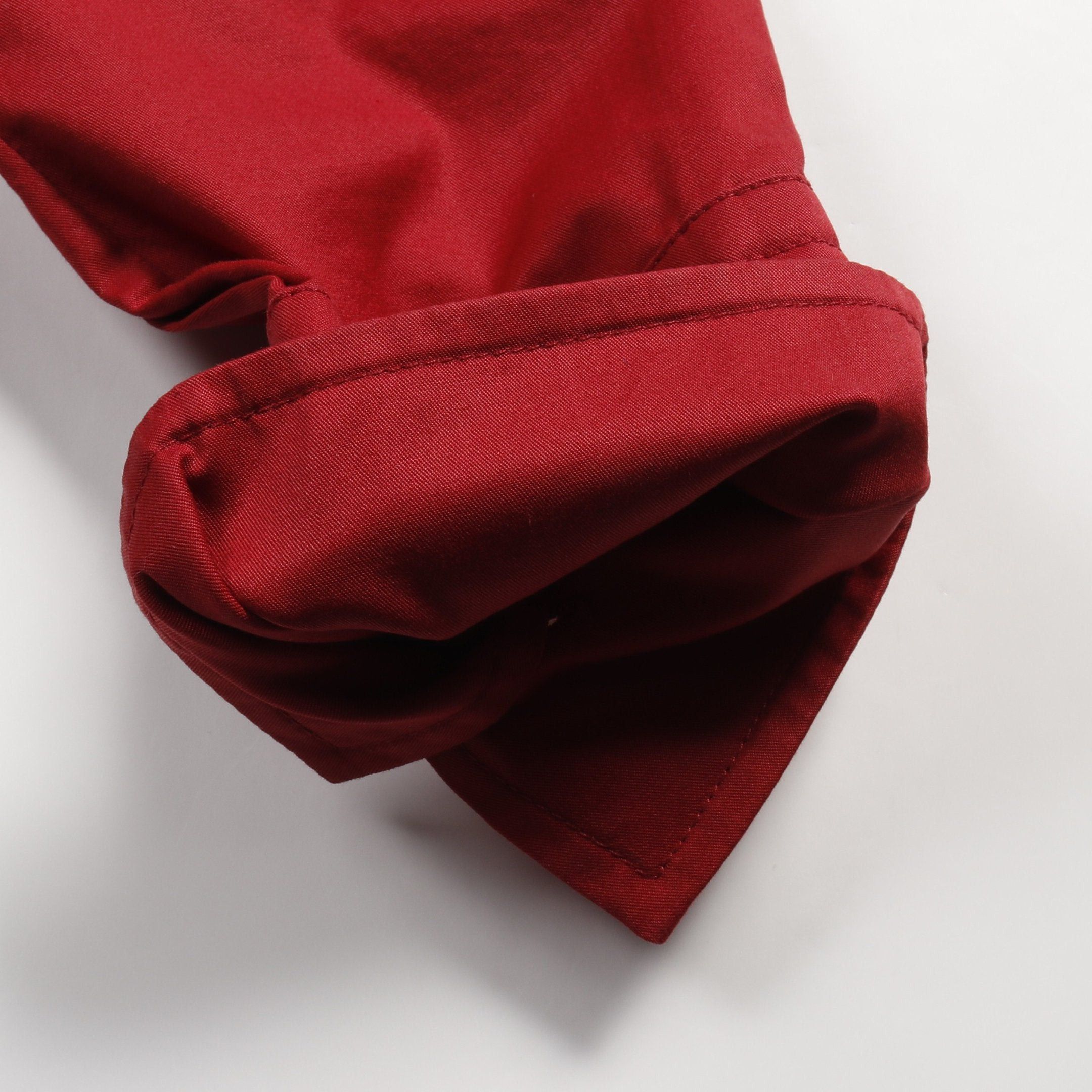 Hermes Hermes Caleche Embroidery Shirt Long Sleeve Cotton Red Size ONE SIZE - 5 Thumbnail