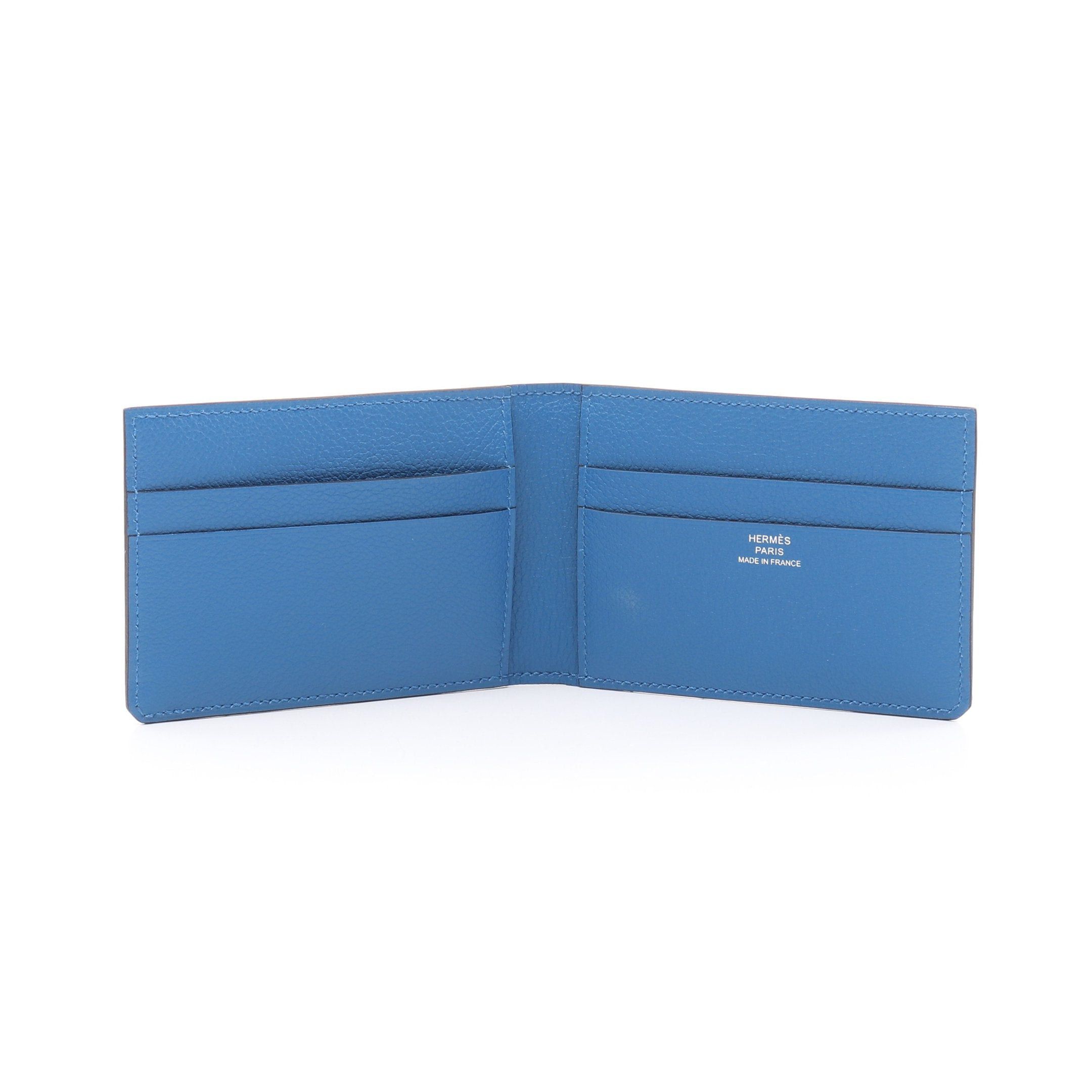 Hermes Hermes H Sellier Horizontal Noir Blue Jellies Card Case Evercolor Black B Stamp Size ONE SIZE - 3 Thumbnail