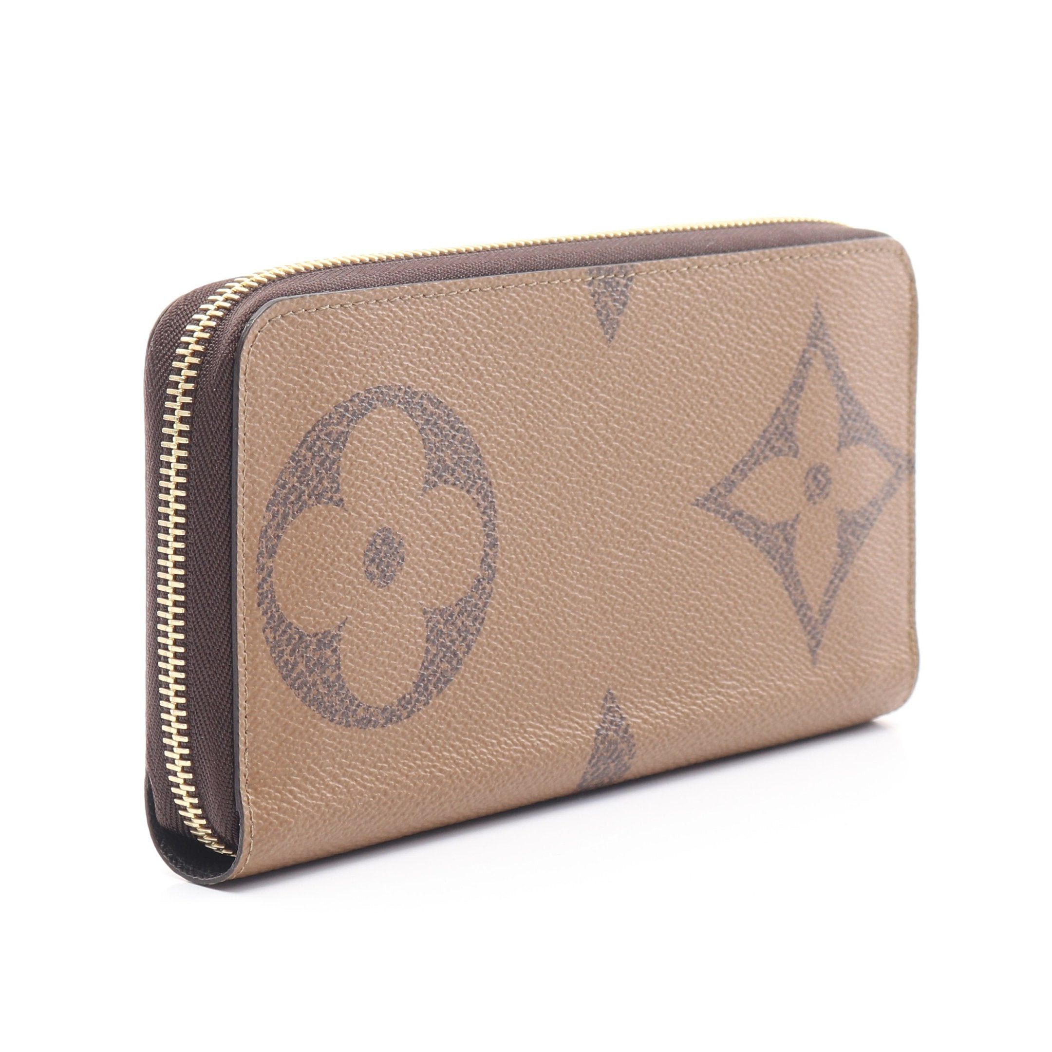 Louis Vuitton Louis Vuitton Zippy Wallet Monogram Giant Reverse Round Zipper Long Leather Light Brown Size ONE SIZE - 2 Thumbnail