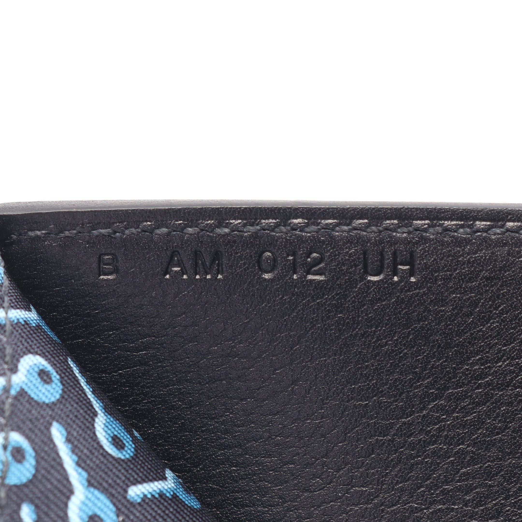 Hermes Hermes Citizen Twill Compact Crochet Bi-Fold Wallet Evergrain Black B Stamp Size ONE SIZE - 5 Thumbnail