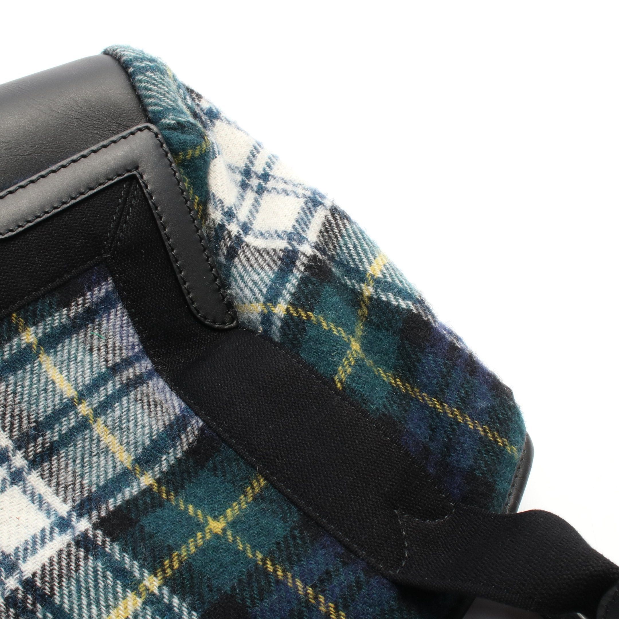 Balenciaga Balenciaga Navy Cabas S Hippopotamus Handbag Tote Bag Wool Leather Green Black Multicolor Size ONE SIZE - 7 Thumbnail
