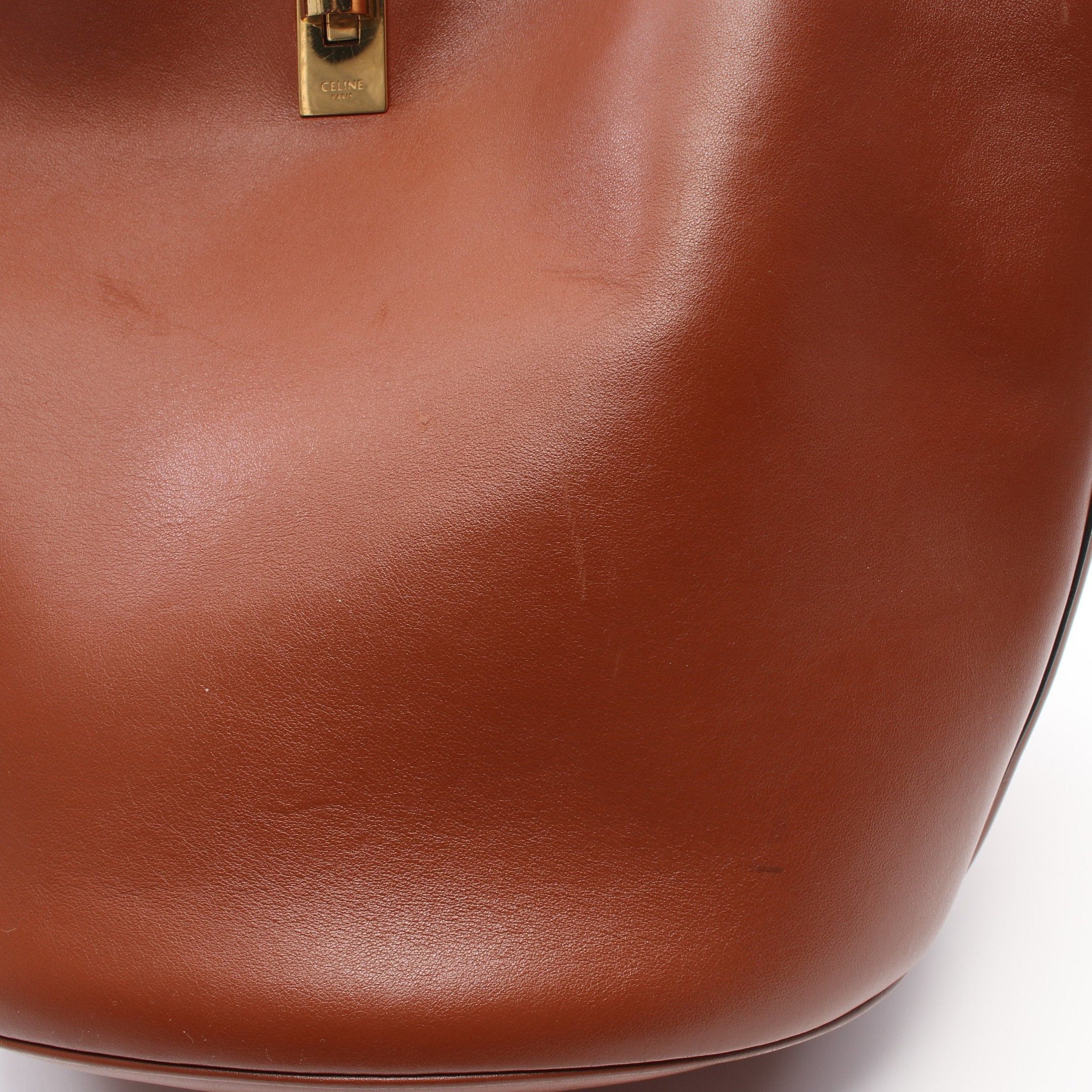 Celine Celine Bucket 16 Sais Handbag Leather Brown Size ONE SIZE - 8 Thumbnail