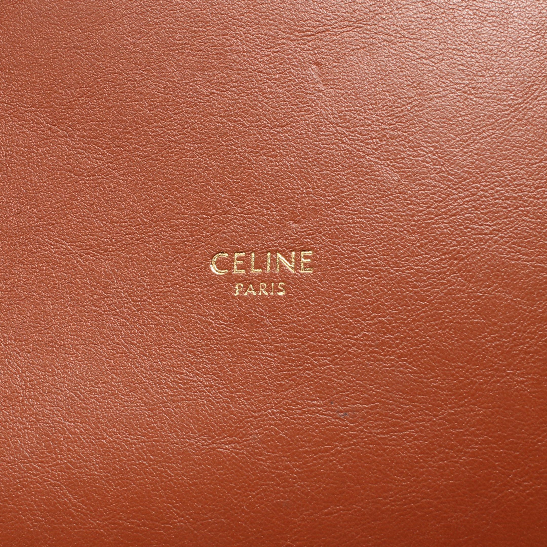 Celine Celine Bucket 16 Sais Handbag Leather Brown Size ONE SIZE - 4 Thumbnail