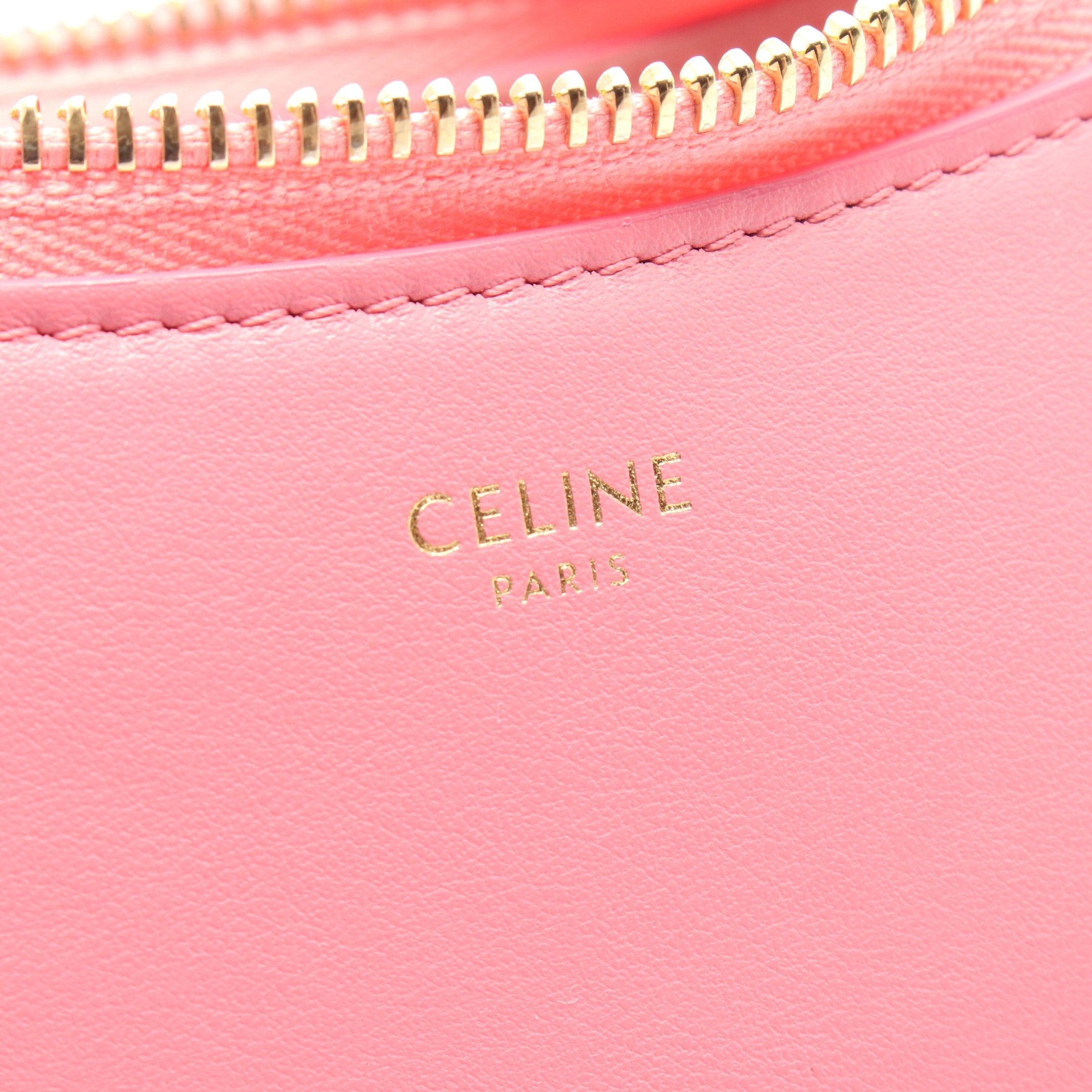 Celine Celine Ava Shoulder Bag Leather Pink Size ONE SIZE - 4 Thumbnail