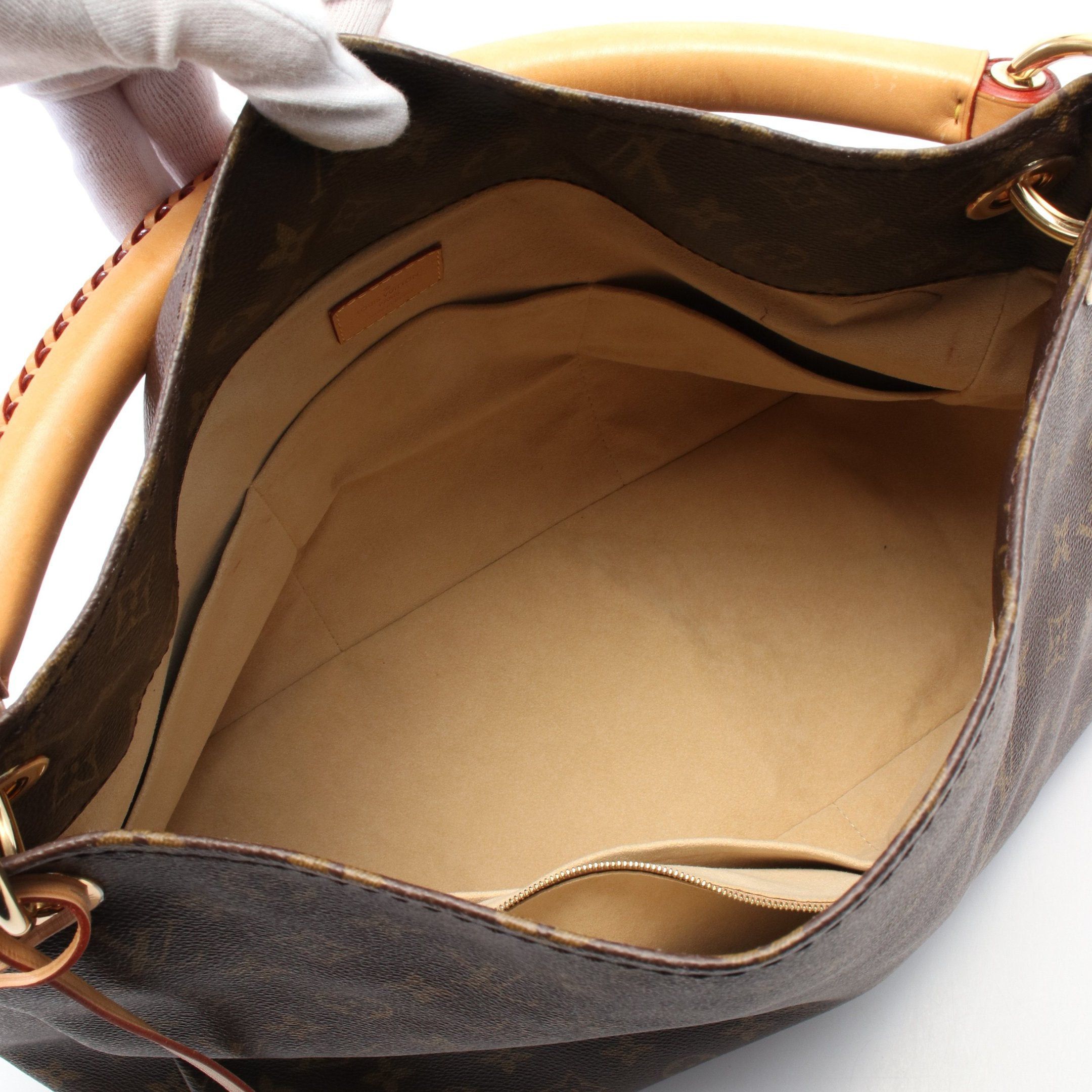 Louis Vuitton Louis Vuitton Artsy Mm Monogram Shoulder Bag Leather Brown Size ONE SIZE - 3 Thumbnail