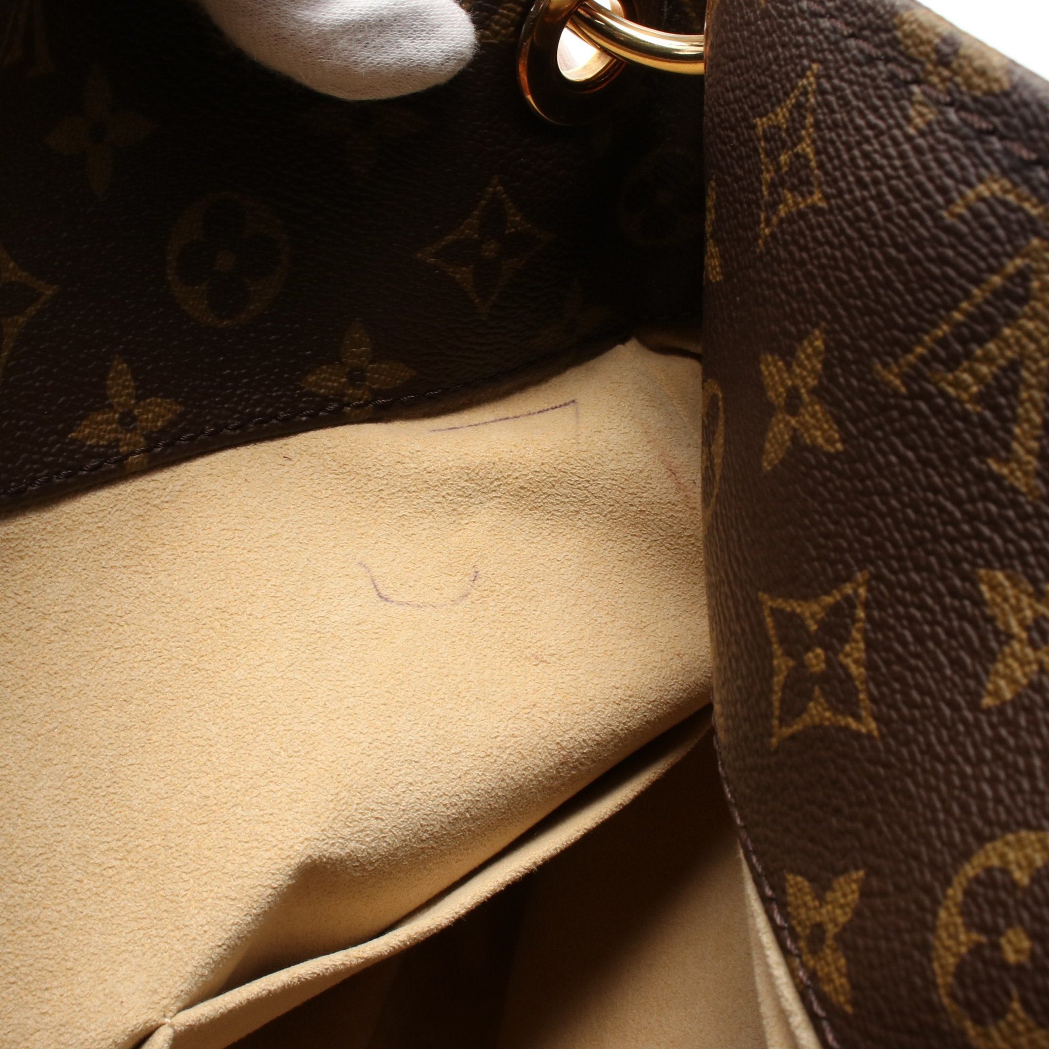 Louis Vuitton Louis Vuitton Artsy Mm Monogram Shoulder Bag Leather Brown Size ONE SIZE - 5 Thumbnail
