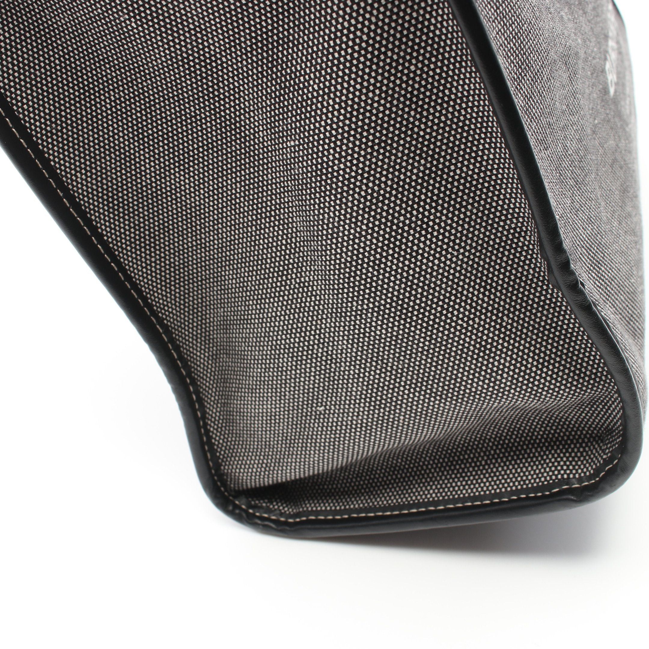 Burberry Burberry Handbag Tote Bag Canvas Leather Gray Black Size ONE SIZE - 7 Thumbnail