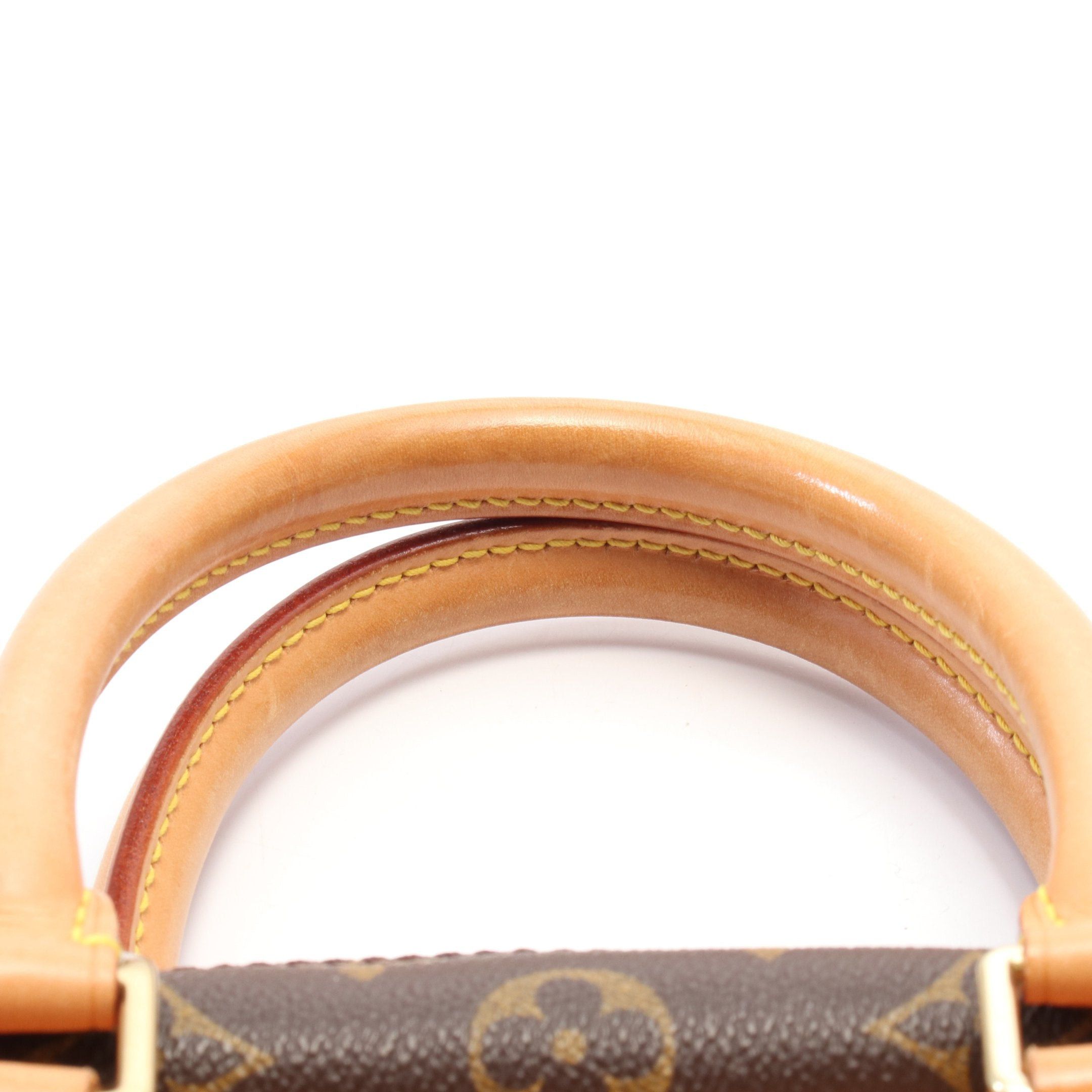Louis Vuitton Louis Vuitton Deauville Bowling Vanity Monogram Handbag Leather Brown Size ONE SIZE - 7 Thumbnail