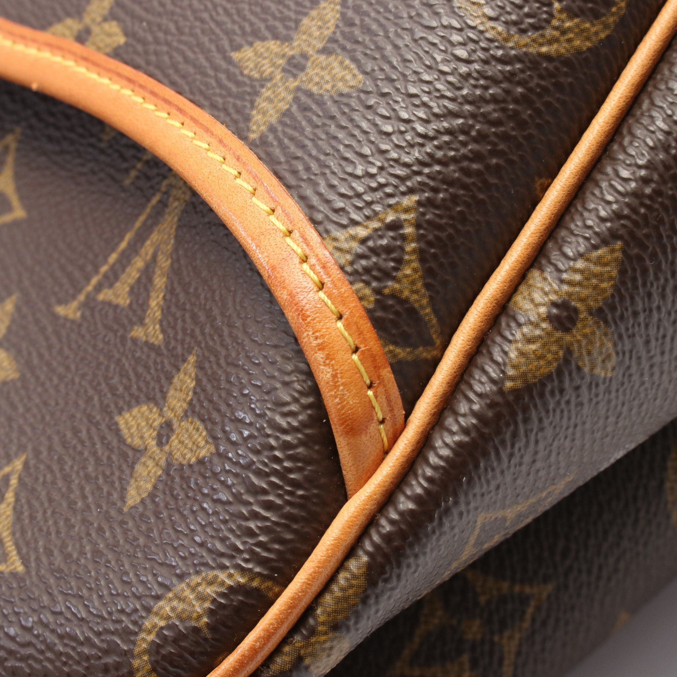 Louis Vuitton Louis Vuitton Deauville Bowling Vanity Monogram Handbag Leather Brown Size ONE SIZE - 8 Thumbnail
