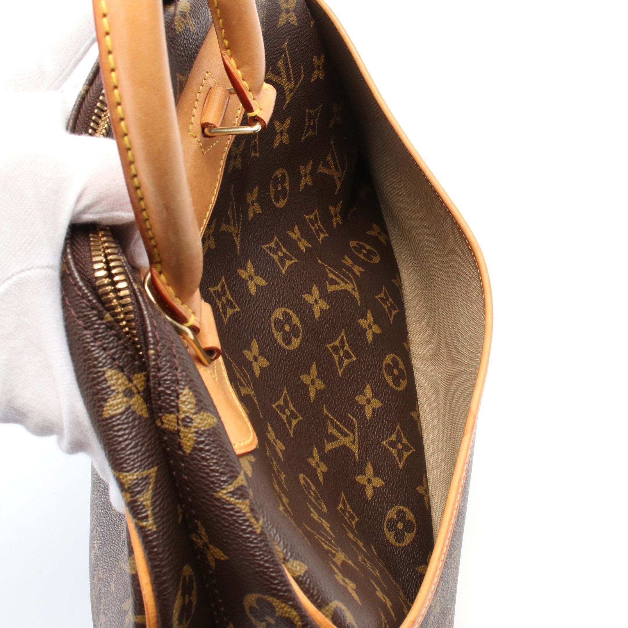 Louis Vuitton Louis Vuitton Deauville Bowling Vanity Monogram Handbag Leather Brown Size ONE SIZE - 6 Thumbnail