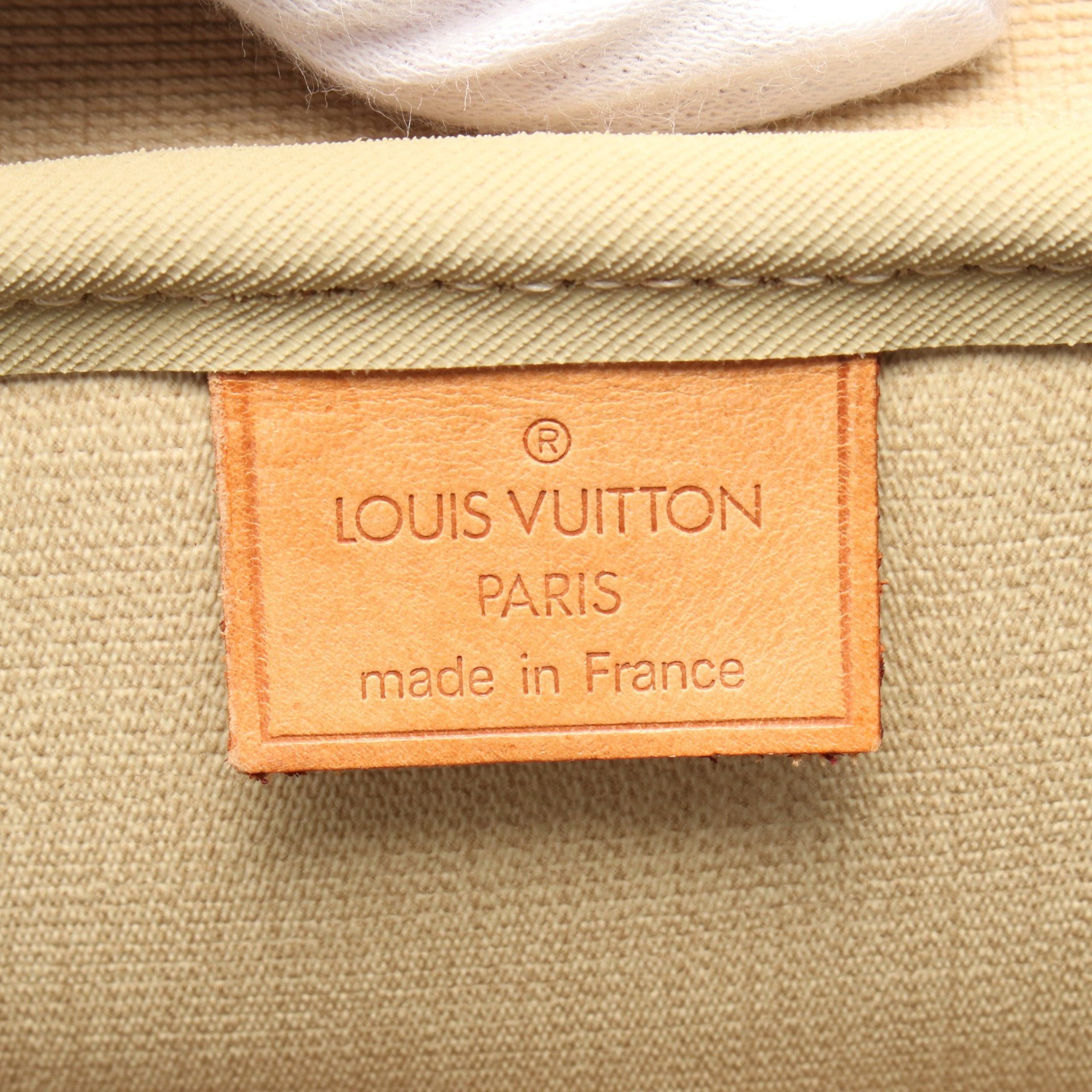 Louis Vuitton Louis Vuitton Deauville Bowling Vanity Monogram Handbag Leather Brown Size ONE SIZE - 4 Thumbnail