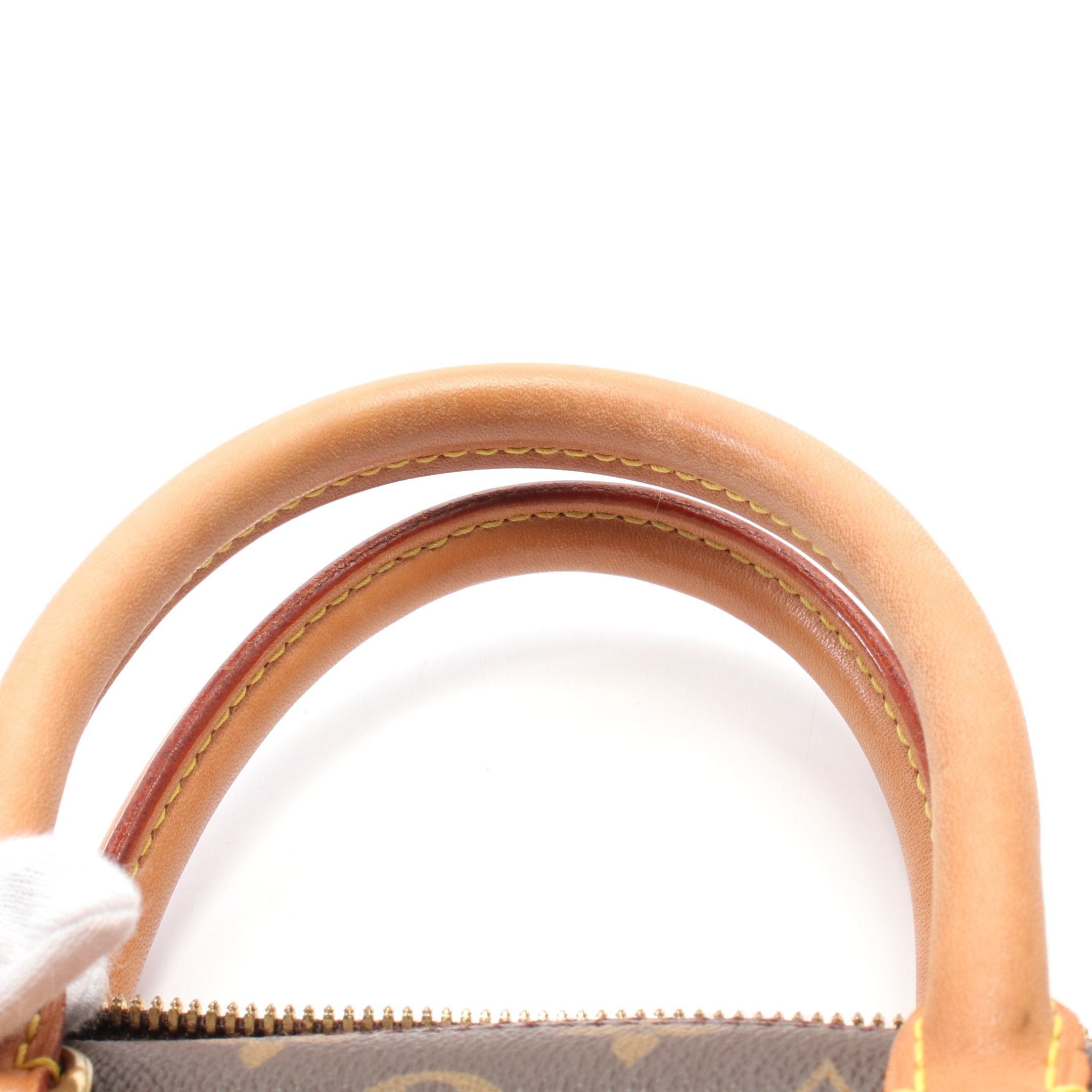 Louis Vuitton Louis Vuitton Deauville Bowling Vanity Monogram Handbag Leather Brown Size ONE SIZE - 7 Thumbnail
