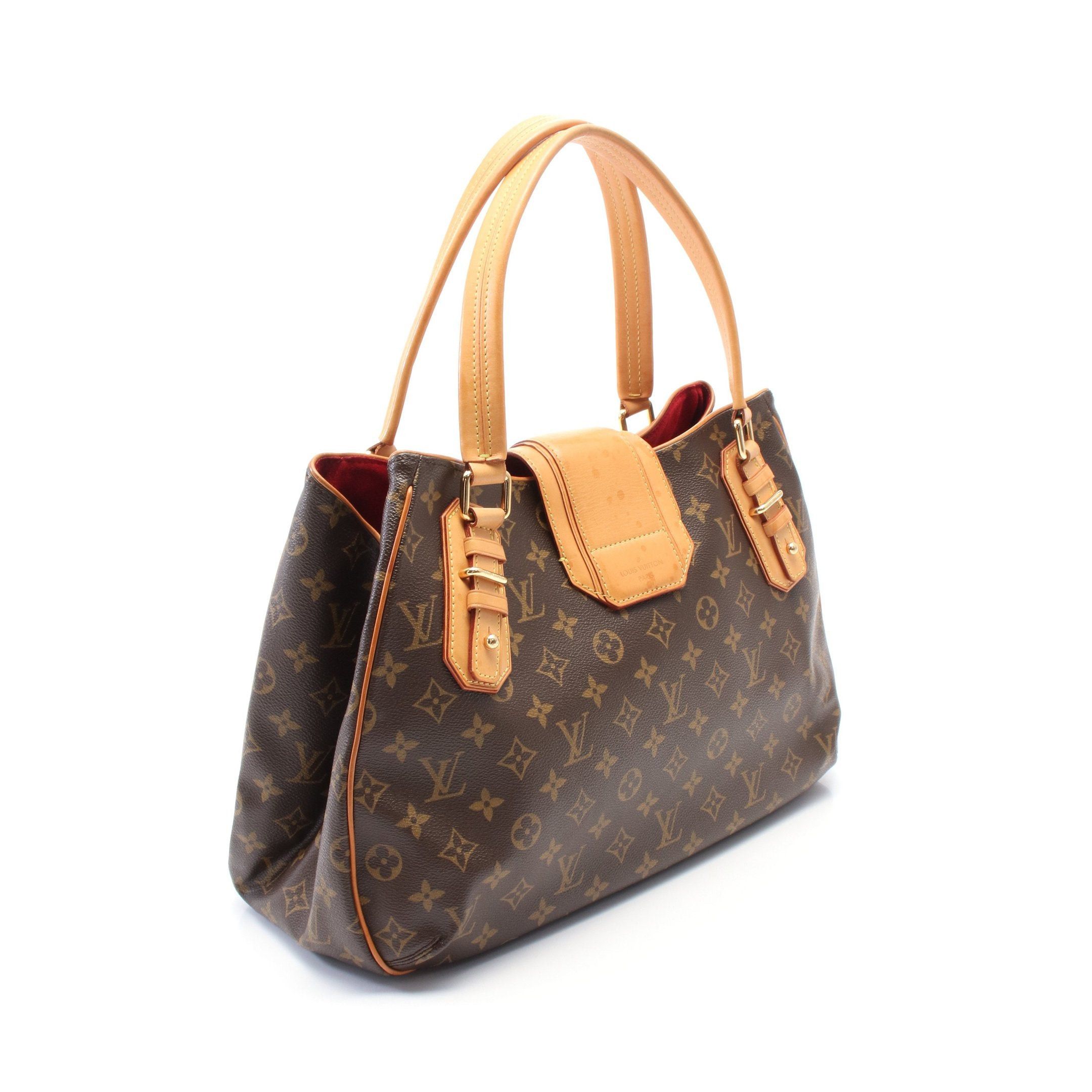Louis Vuitton Louis Vuitton Greet Monogram Handbag Leather Brown Size ONE SIZE - 2 Thumbnail