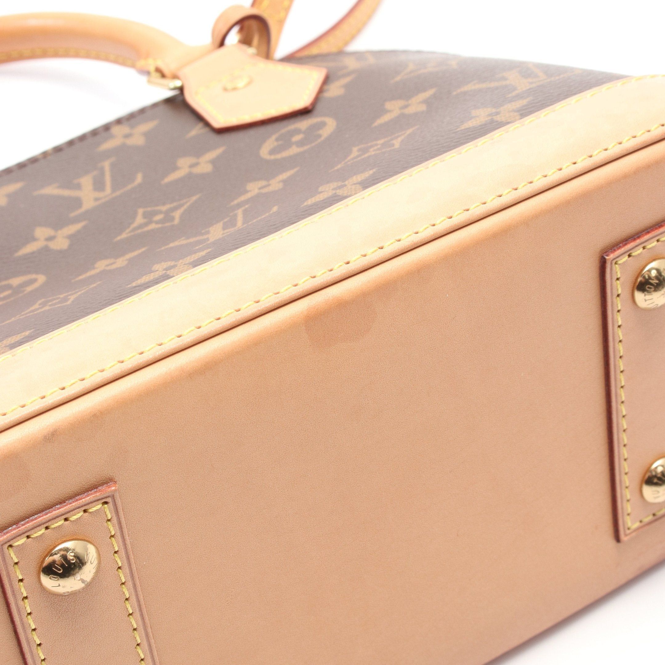 Louis Vuitton Louis Vuitton Alma Bb Monogram Handbag Leather Brown Size ONE SIZE - 5 Thumbnail