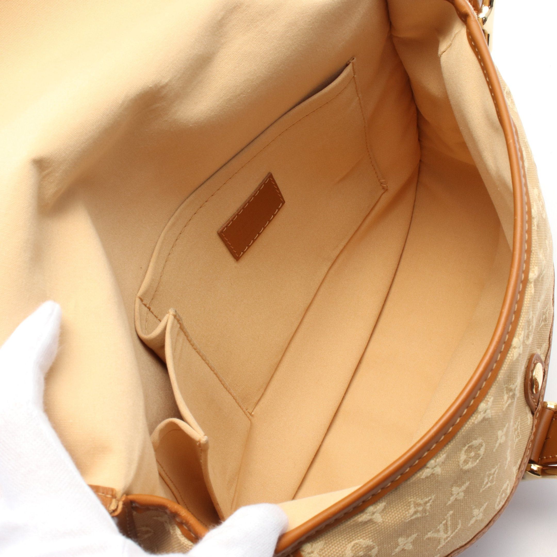 Louis Vuitton Louis Vuitton Belanger Monogram Mini Shoulder Bag Canvas Leather Beige Size ONE SIZE - 3 Thumbnail