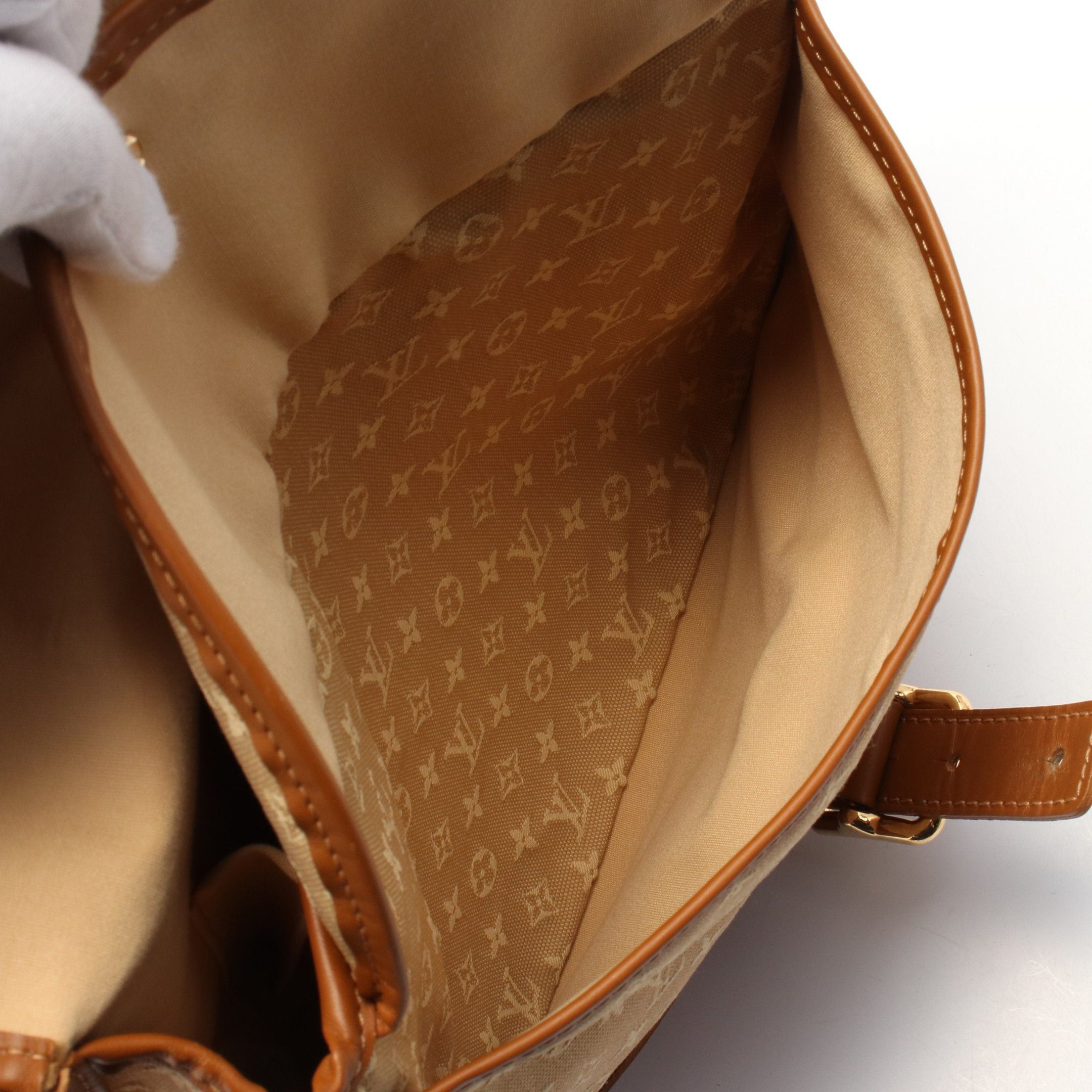 Louis Vuitton Louis Vuitton Belanger Monogram Mini Shoulder Bag Canvas Leather Beige Size ONE SIZE - 6 Thumbnail