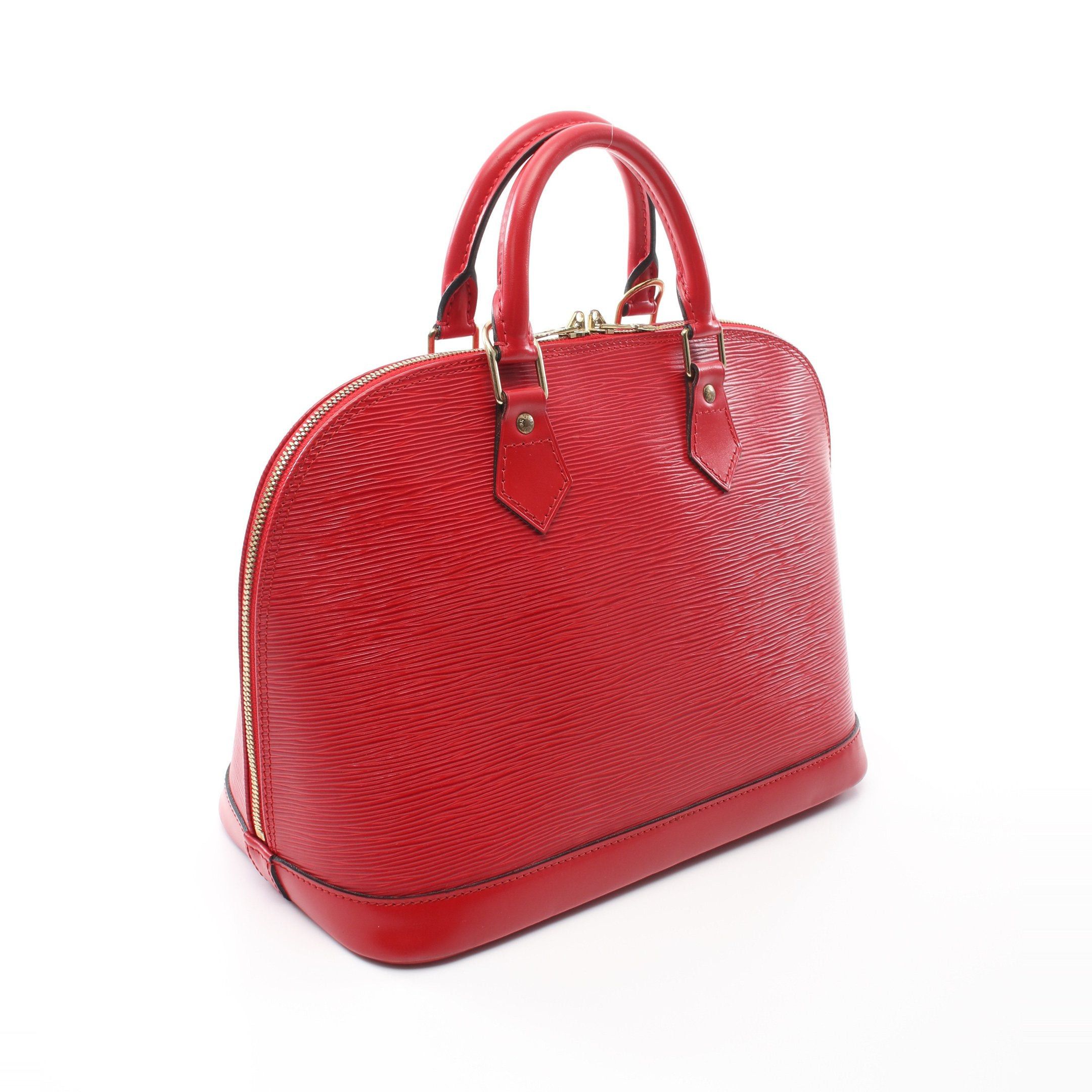 Louis Vuitton Alma Epi Castilian Red Handbag Leather