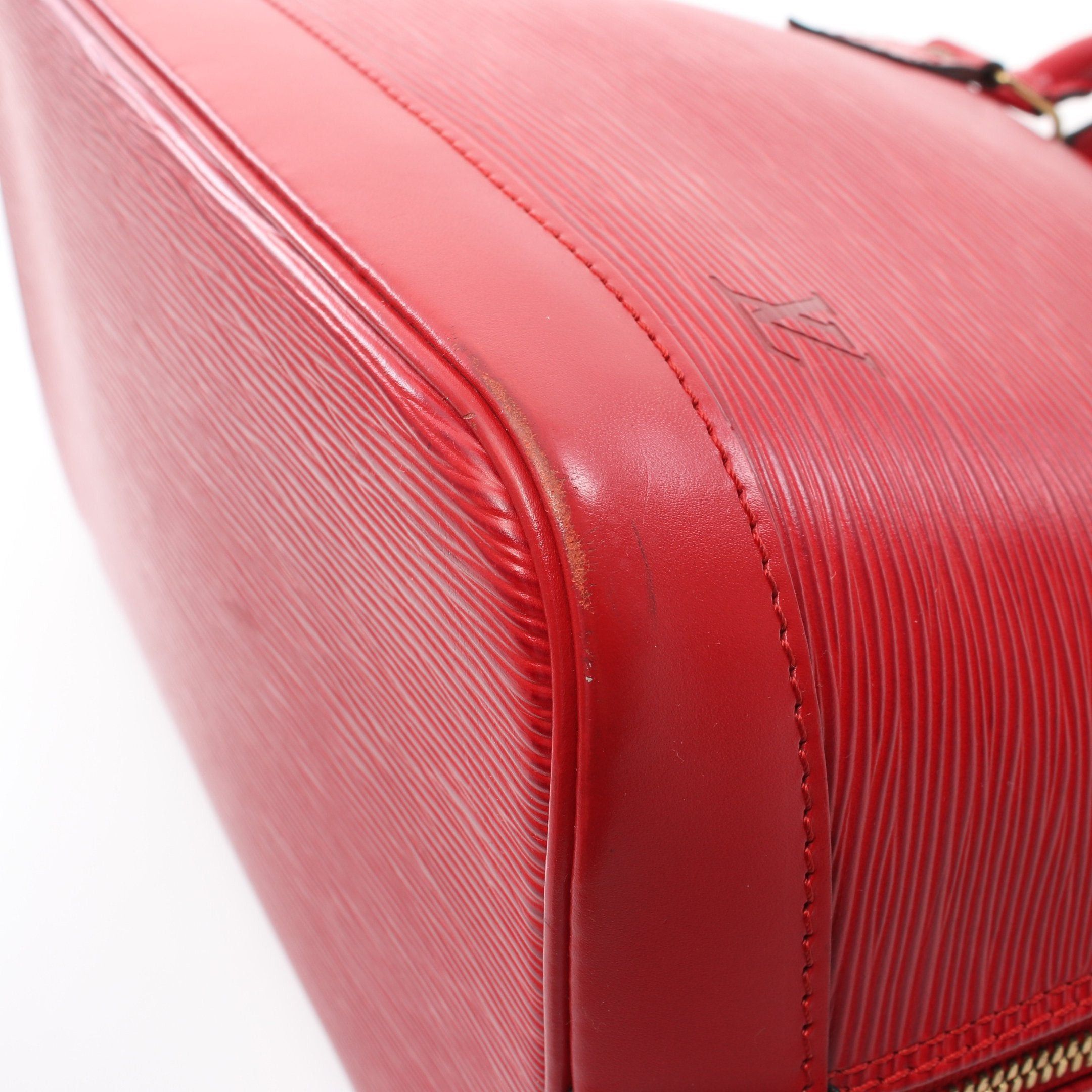 Louis Vuitton Alma Epi Castilian Red Handbag Leather