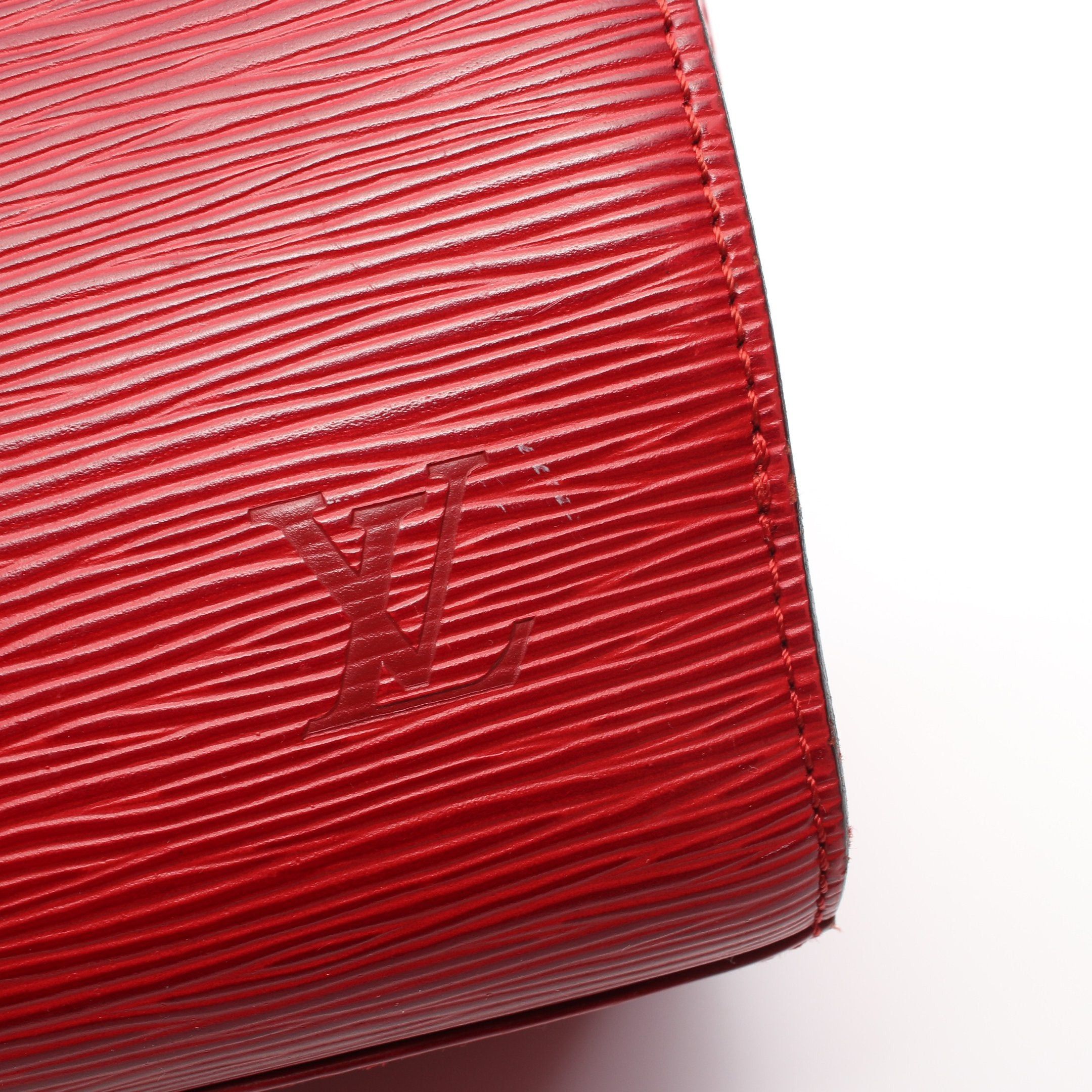 Louis Vuitton Louis Vuitton Pont Neuf Epi Castilian Red Handbag Leather Size ONE SIZE - 9 Thumbnail