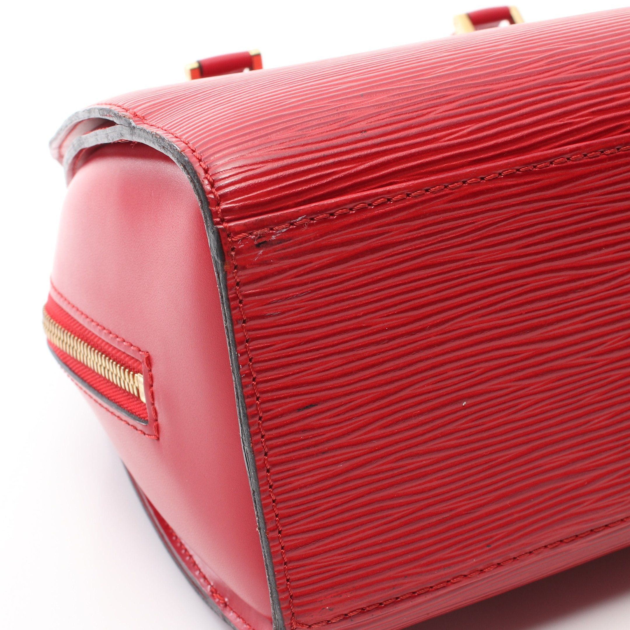Louis Vuitton Louis Vuitton Pont Neuf Epi Castilian Red Handbag Leather Size ONE SIZE - 11 Thumbnail